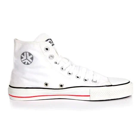 High Top Sneakers, White Stripe - Image 3