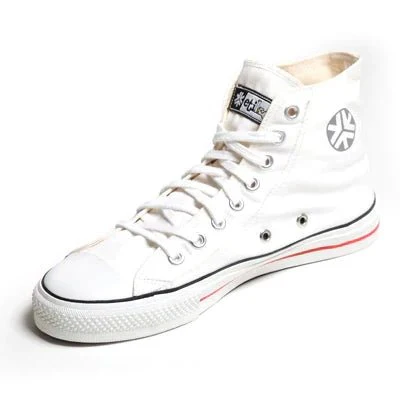 High Top Sneakers, White Stripe - Image 4