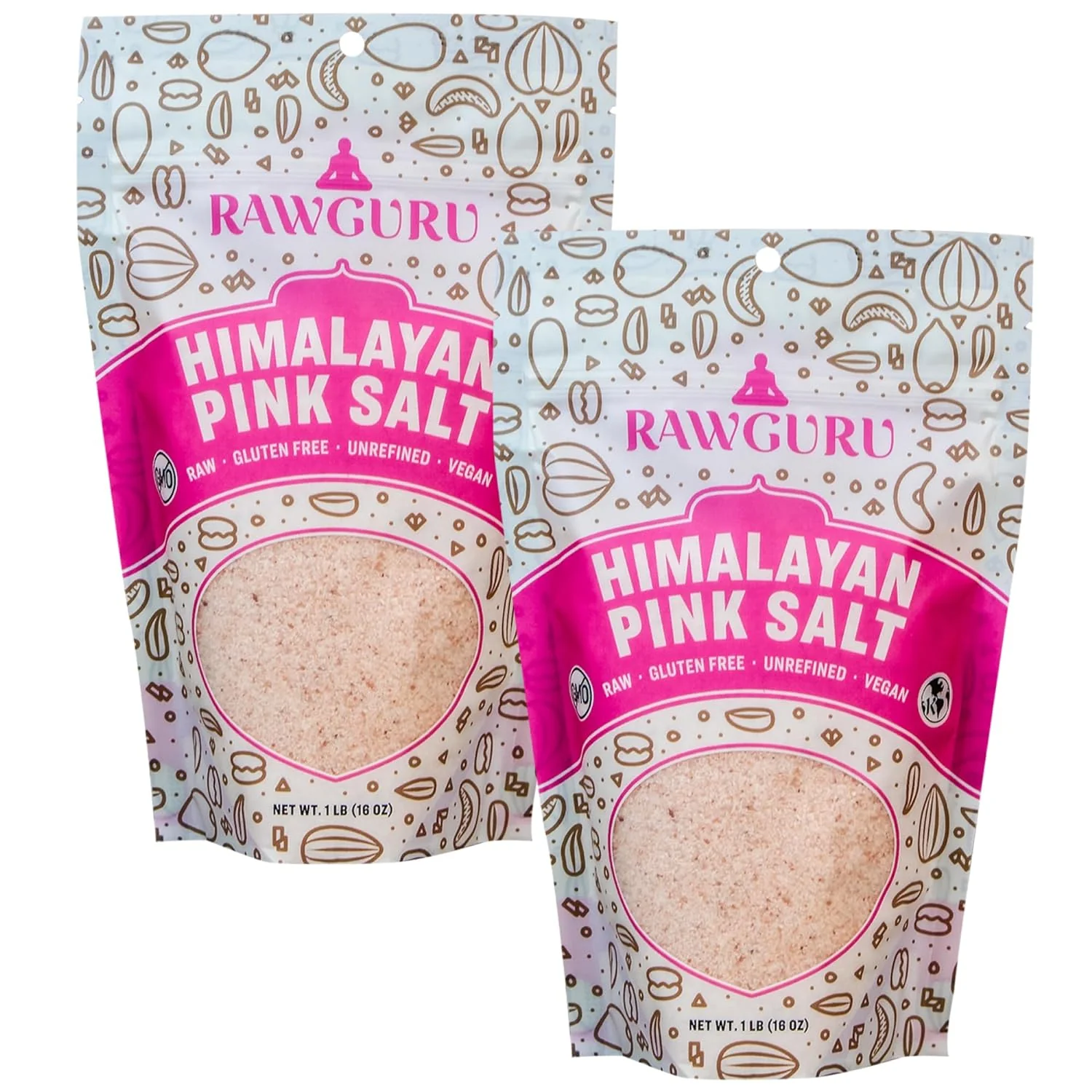RawGuru Himalayan Pink Crystal Salt - 16 oz - Image 6