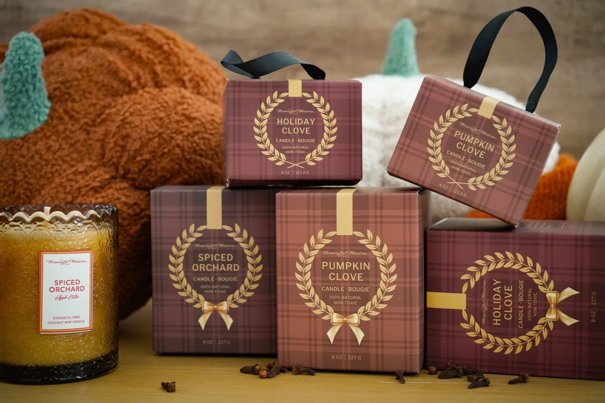 Holiday Clove 4oz Natural Candle Ellie Collection - Image 6