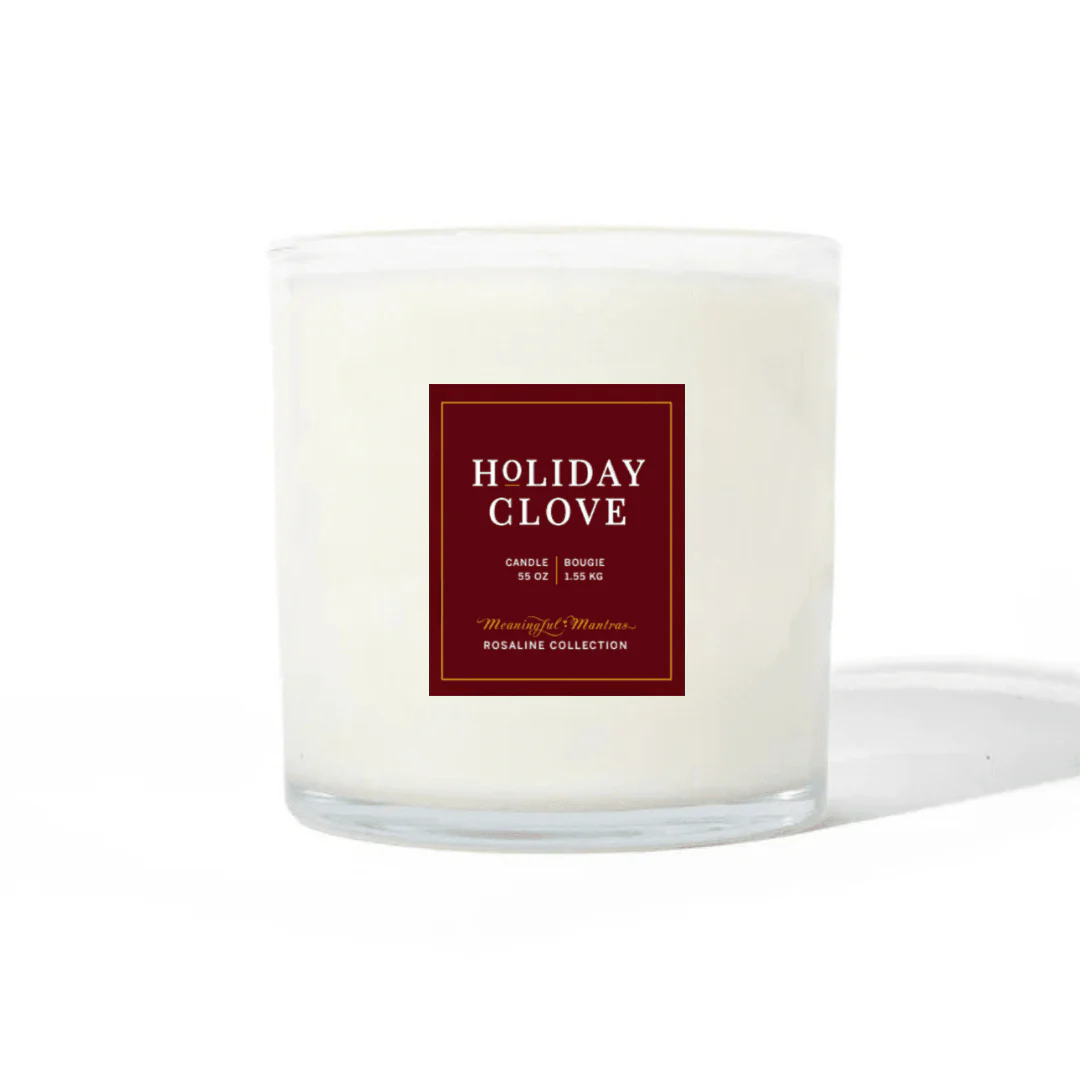 Holiday Clove Natural Candle 55oz Rosaline Collection - Image 2