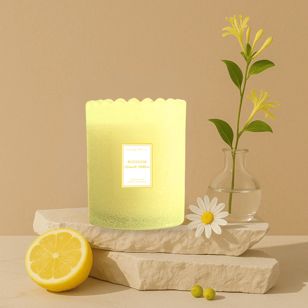 Honeysuckle Wildflowers Natural Candle 8oz Kaia Collection - Image 2