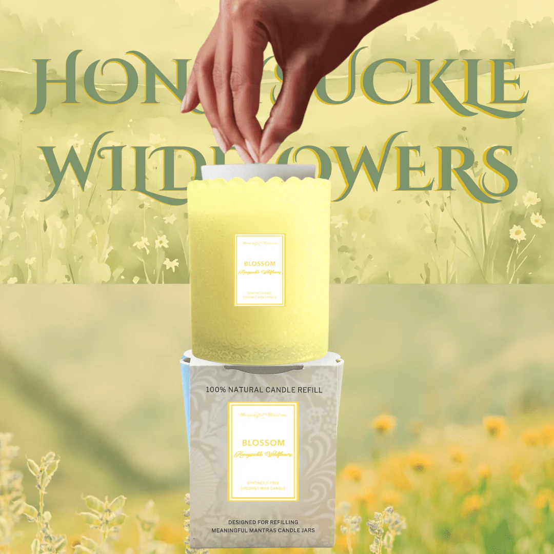 Honeysuckle Wildflowers Natural Candle 8oz Kaia Collection - Image 3