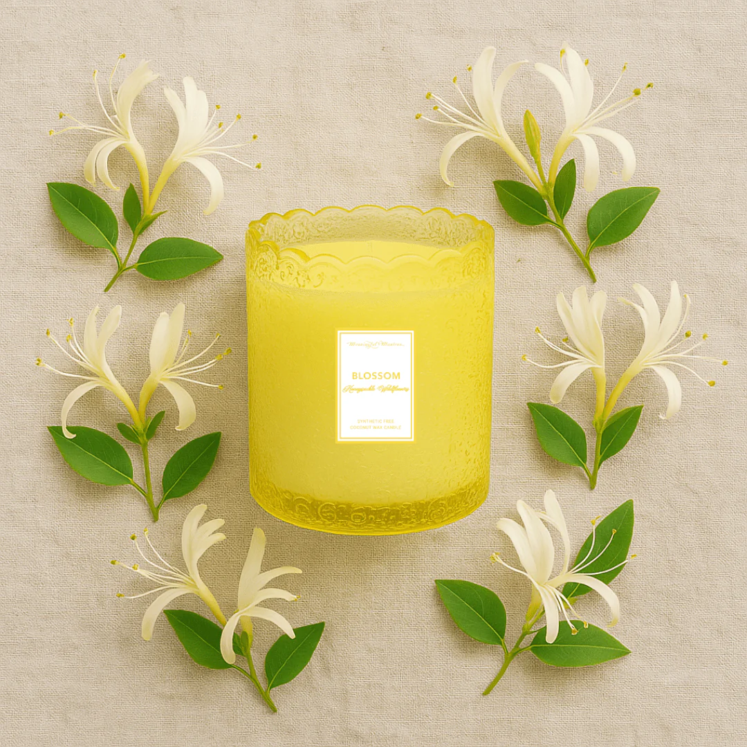 Honeysuckle Wildflowers Natural Candle 8oz Kaia Collection - Image 4