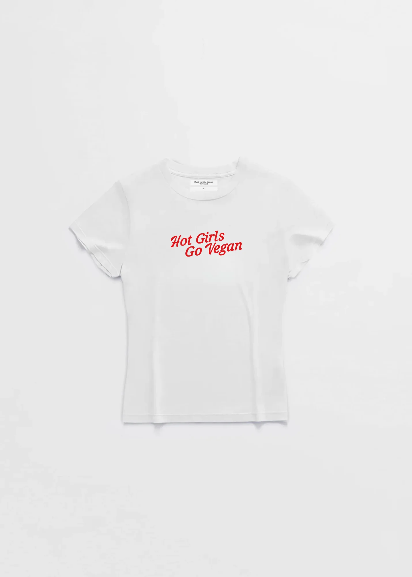 HOT GIRLS GO VEGAN BABY TEE
