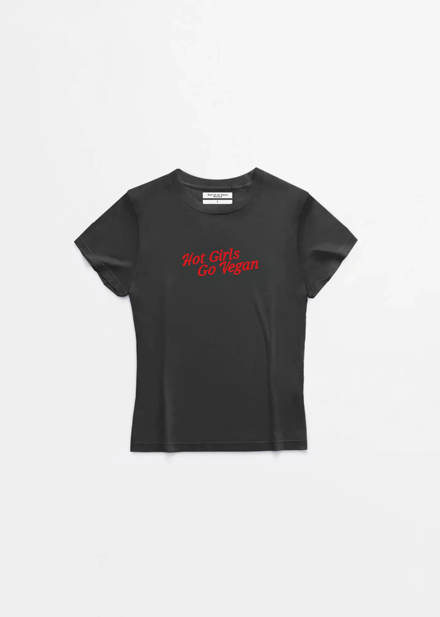 HOT GIRLS GO VEGAN BABY TEE - Image 2