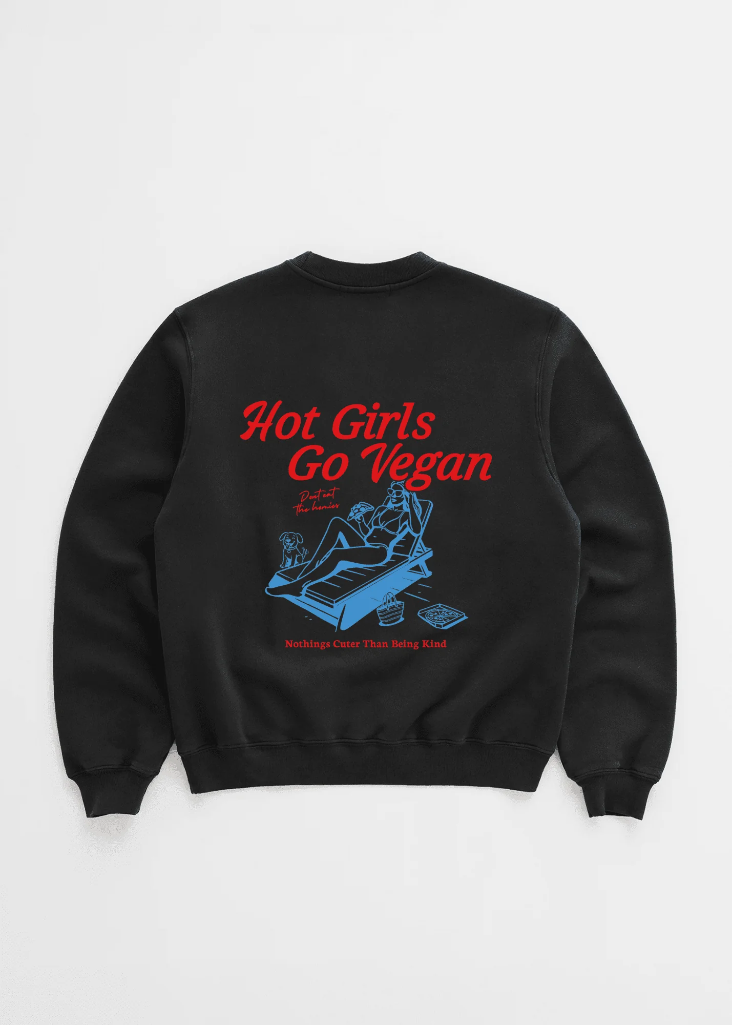 HOT GIRLS GO VEGAN CREWNECK - Image 4