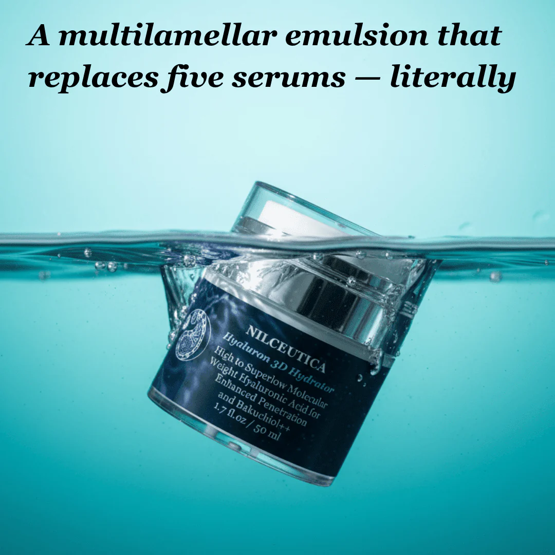Hyaluron 3D Hydrator Multi Lamellar Emulsion The Advanced Response Face and Neck Cream-Serum with Matrixyl 3000 and Argireline Amplified - Image 11