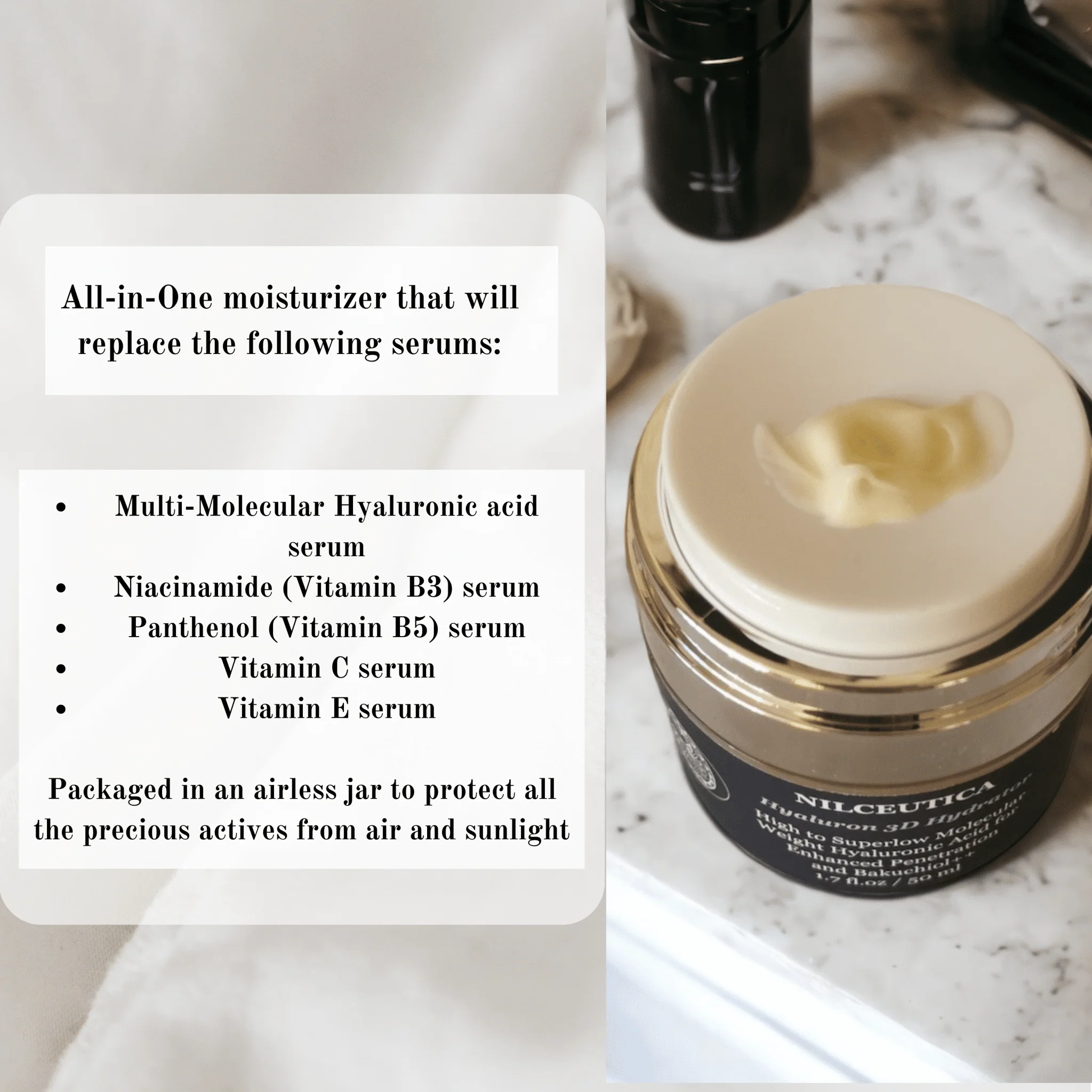 Hyaluron 3D Hydrator Multi Lamellar Emulsion The Advanced Response Face and Neck Cream-Serum with Matrixyl 3000 and Argireline Amplified - Image 12