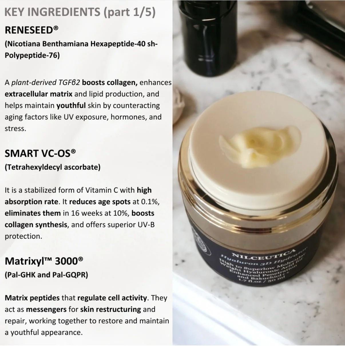 Hyaluron 3D Hydrator Multi Lamellar Emulsion The Advanced Response Face and Neck Cream-Serum with Matrixyl 3000 and Argireline Amplified - Image 17