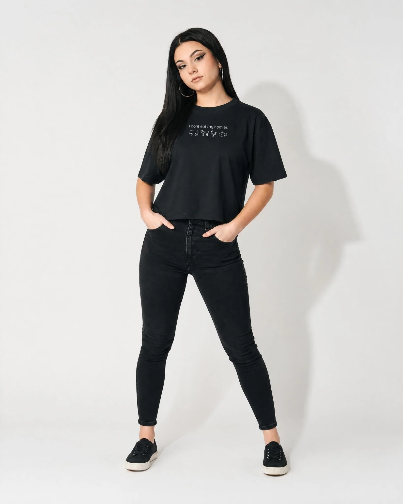 I Don't Eat My Homies Women's Boxy T-Shirt - Image 4