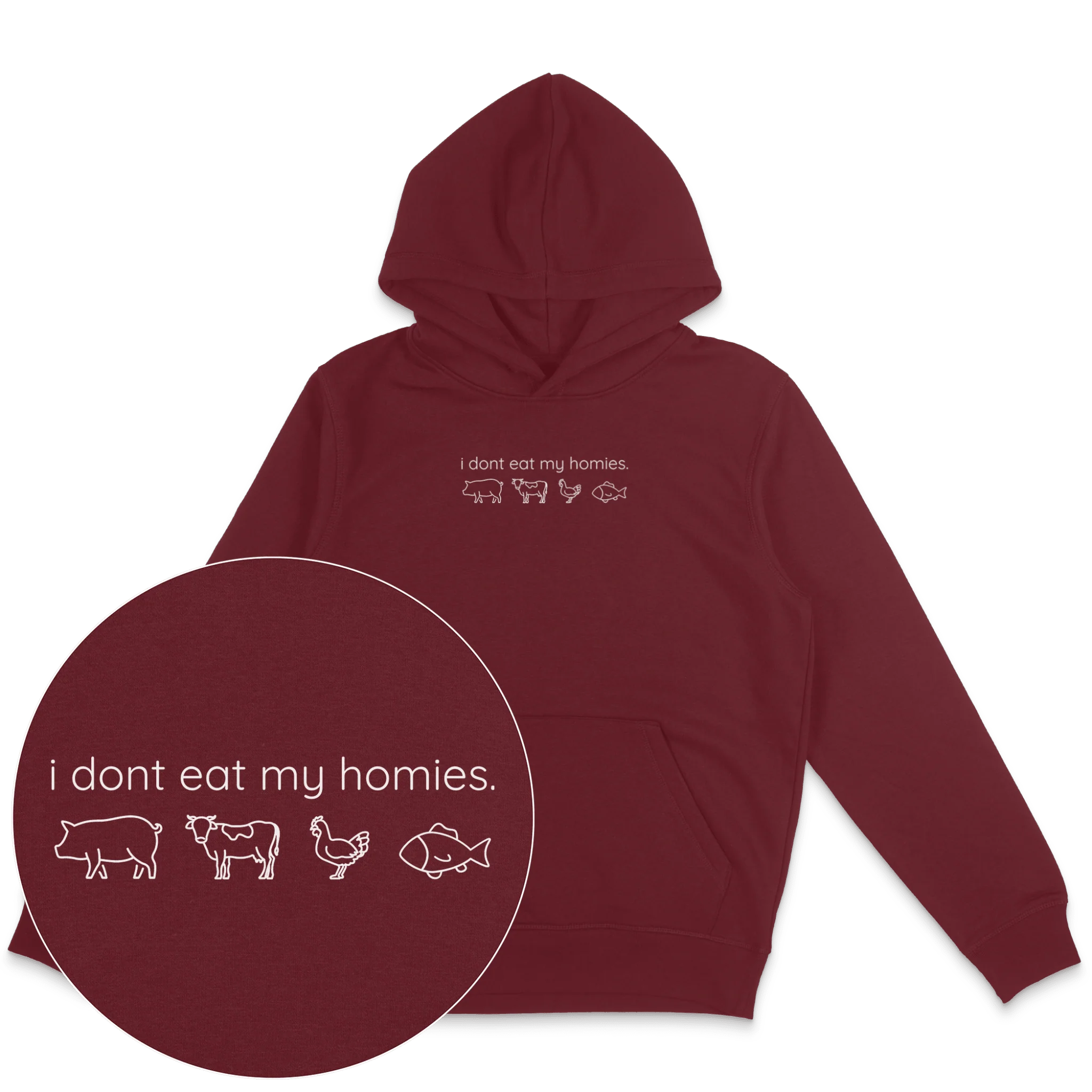 I Don't Eat My Homies Hoodie - Image 2