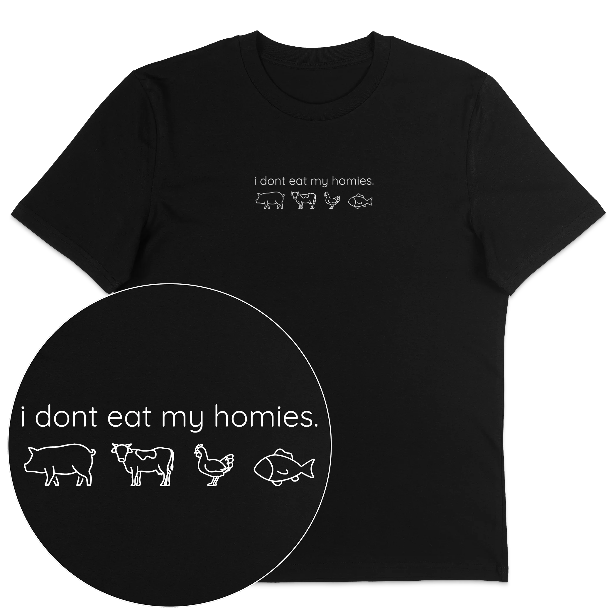 I Don't Eat My Homies T-Shirt - Image 2