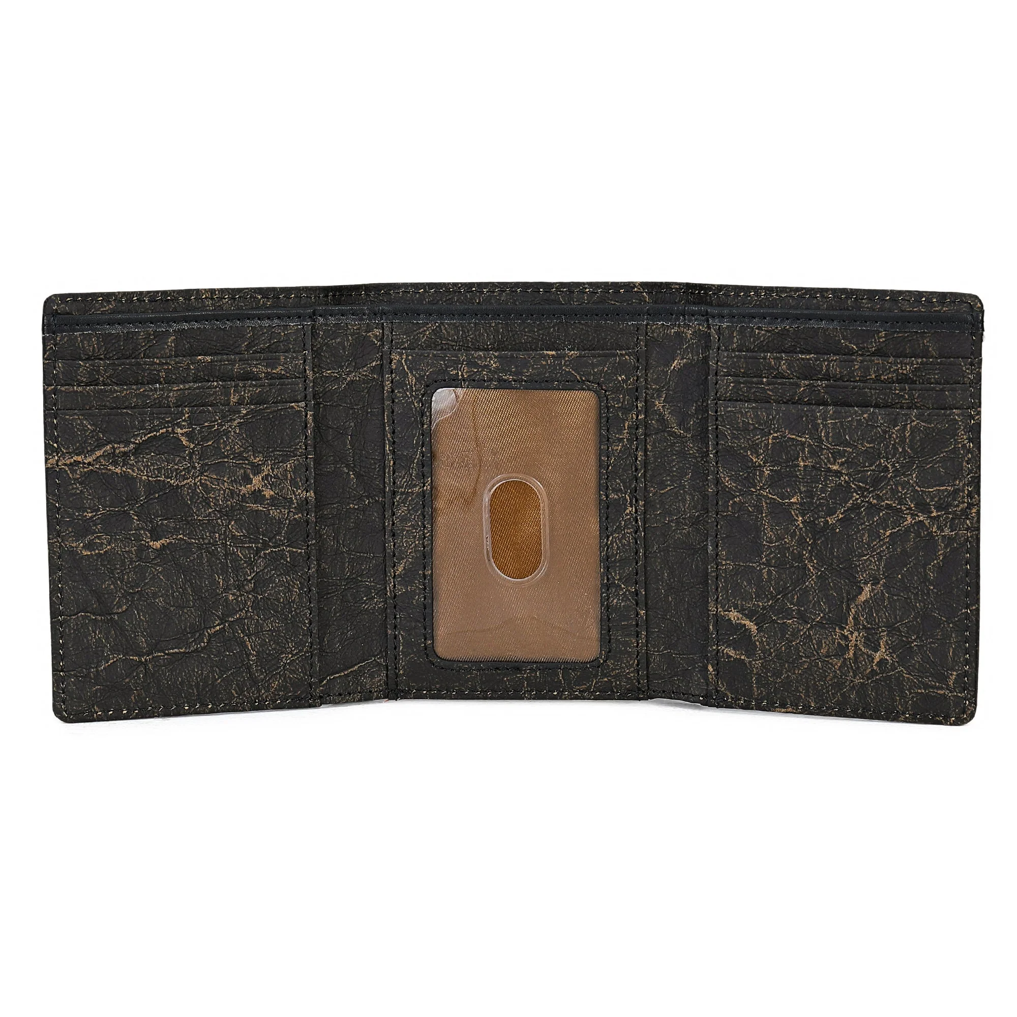 Italian Kraft Paper Sustainable Vegan Trifold Wallet - Image 4