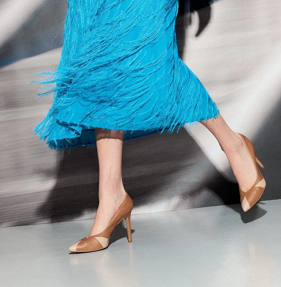 IVO caramel & almond – vegan heels made from mushroom leather - Image 7