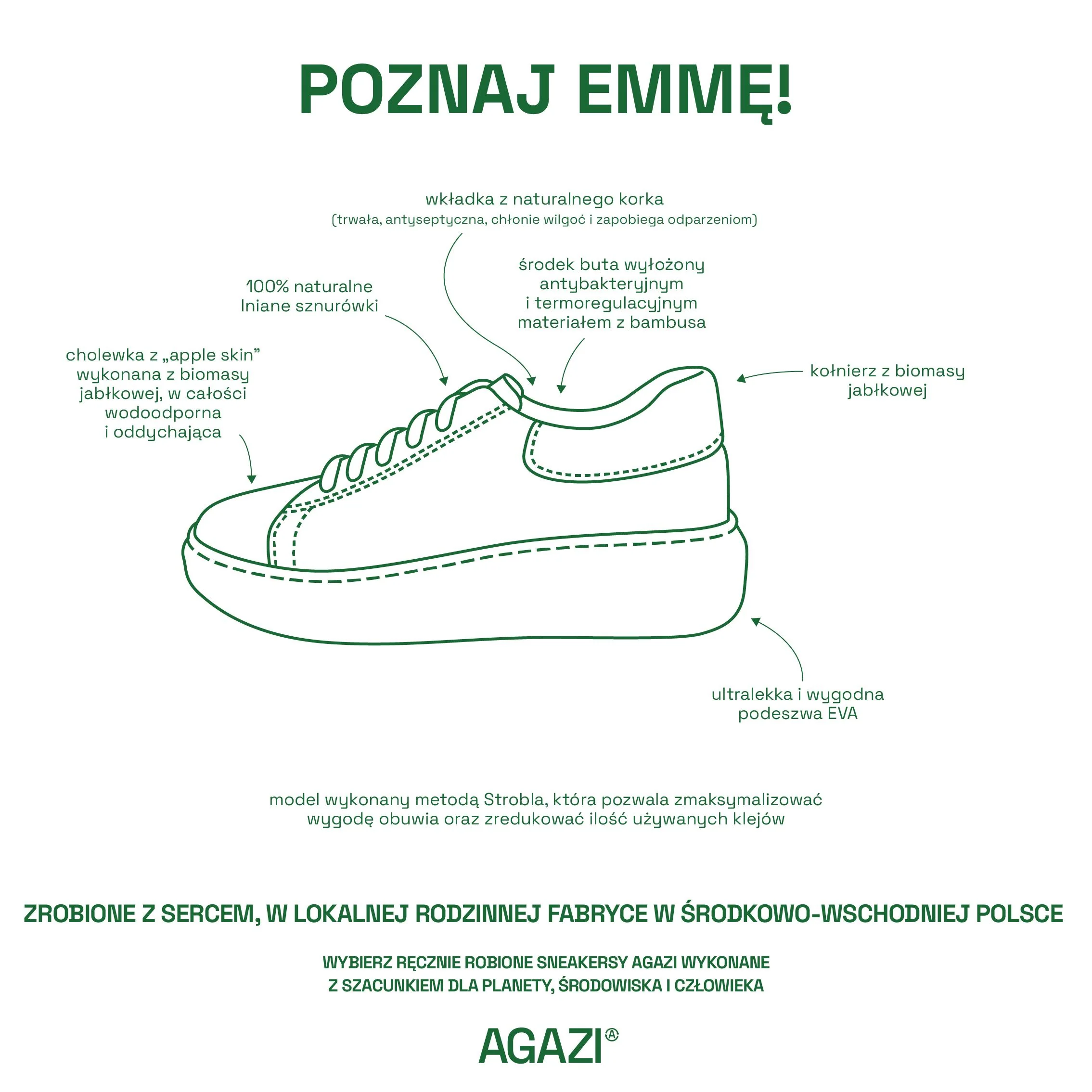 Jabłkowe sneakersy EMMA – cappuccino - Image 5