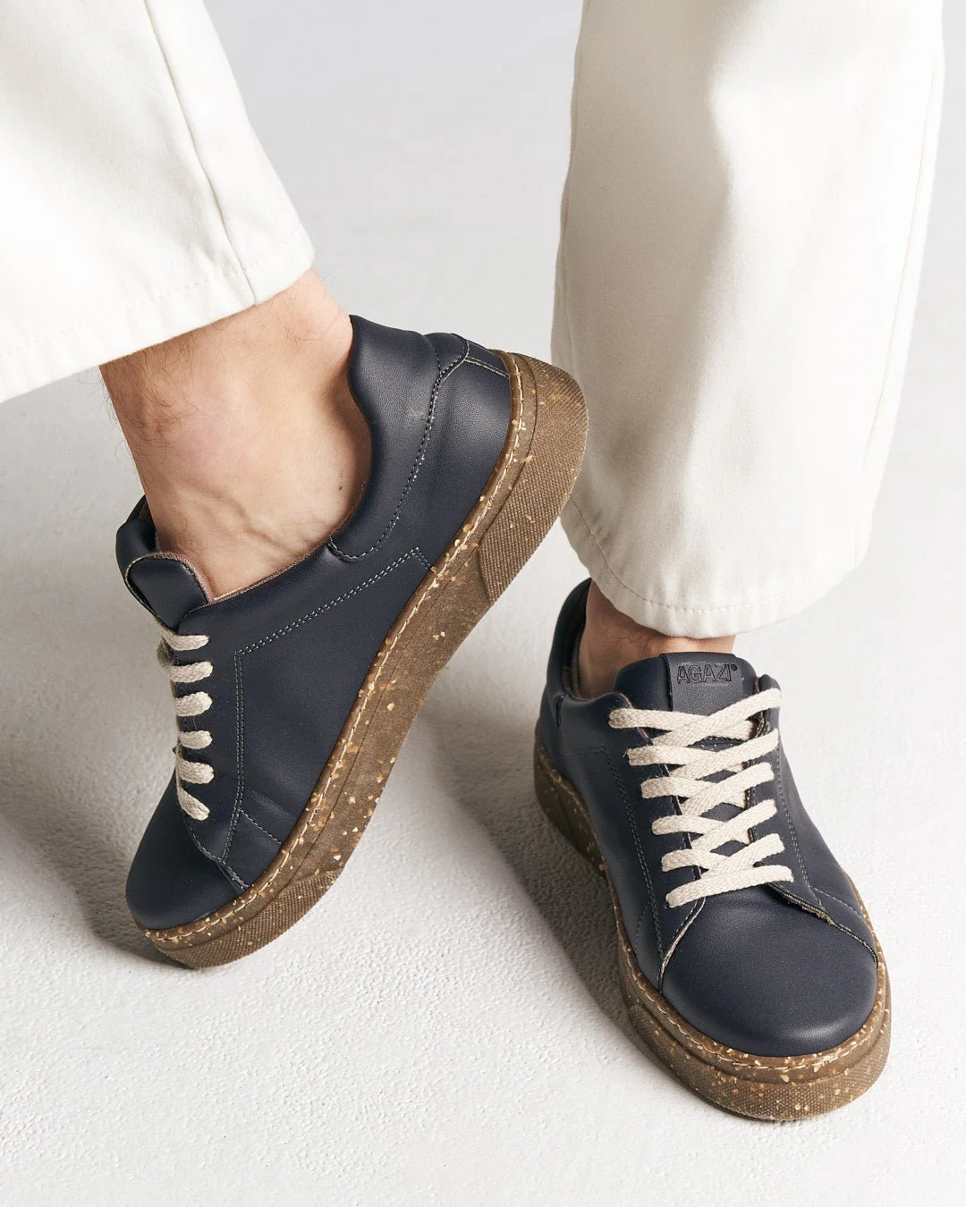 JACOB plant-based sneakers – navy blue - Image 2