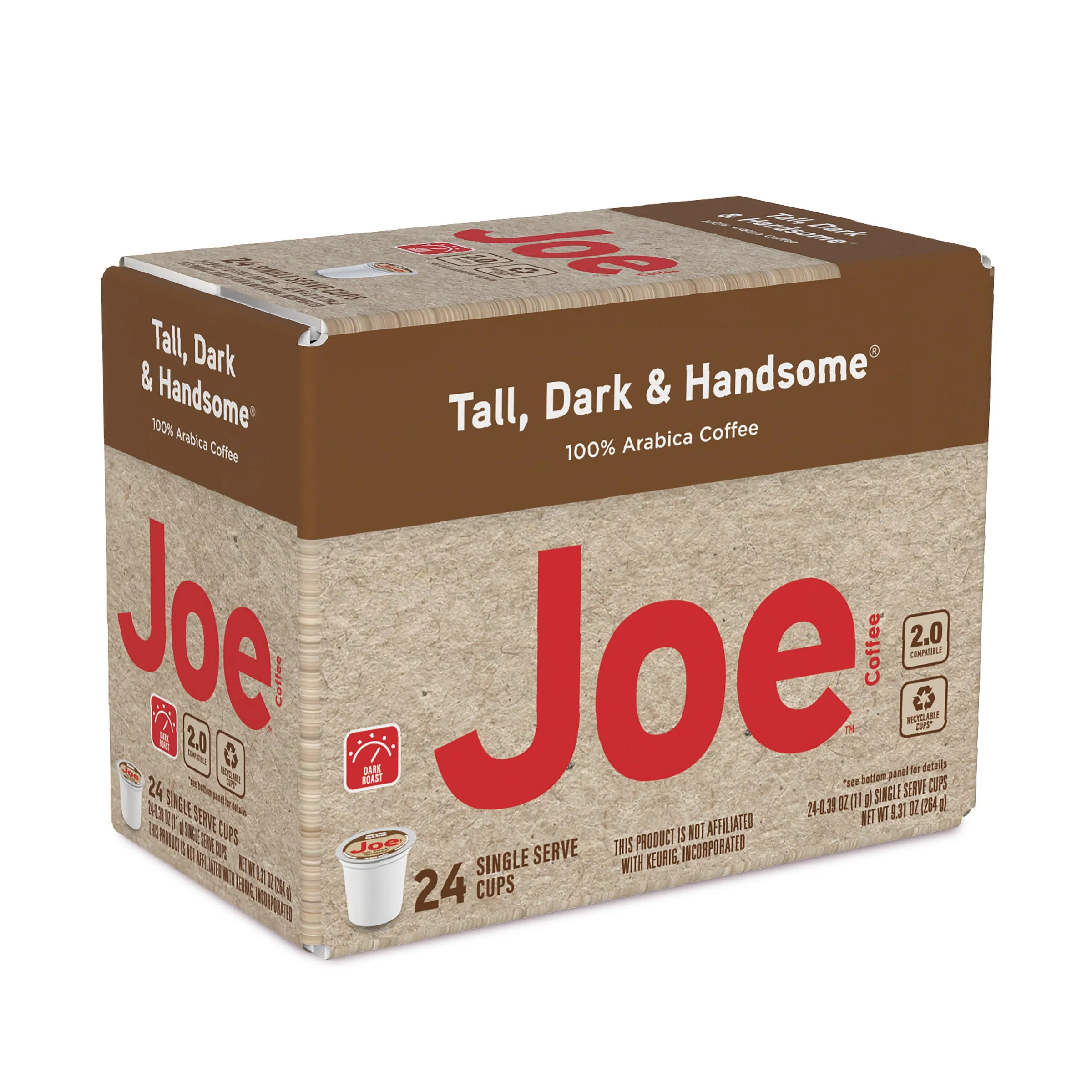 Joe Knows Coffee® Tall, Dark & Handsome® Single Serve 24ct Carton - Image 2