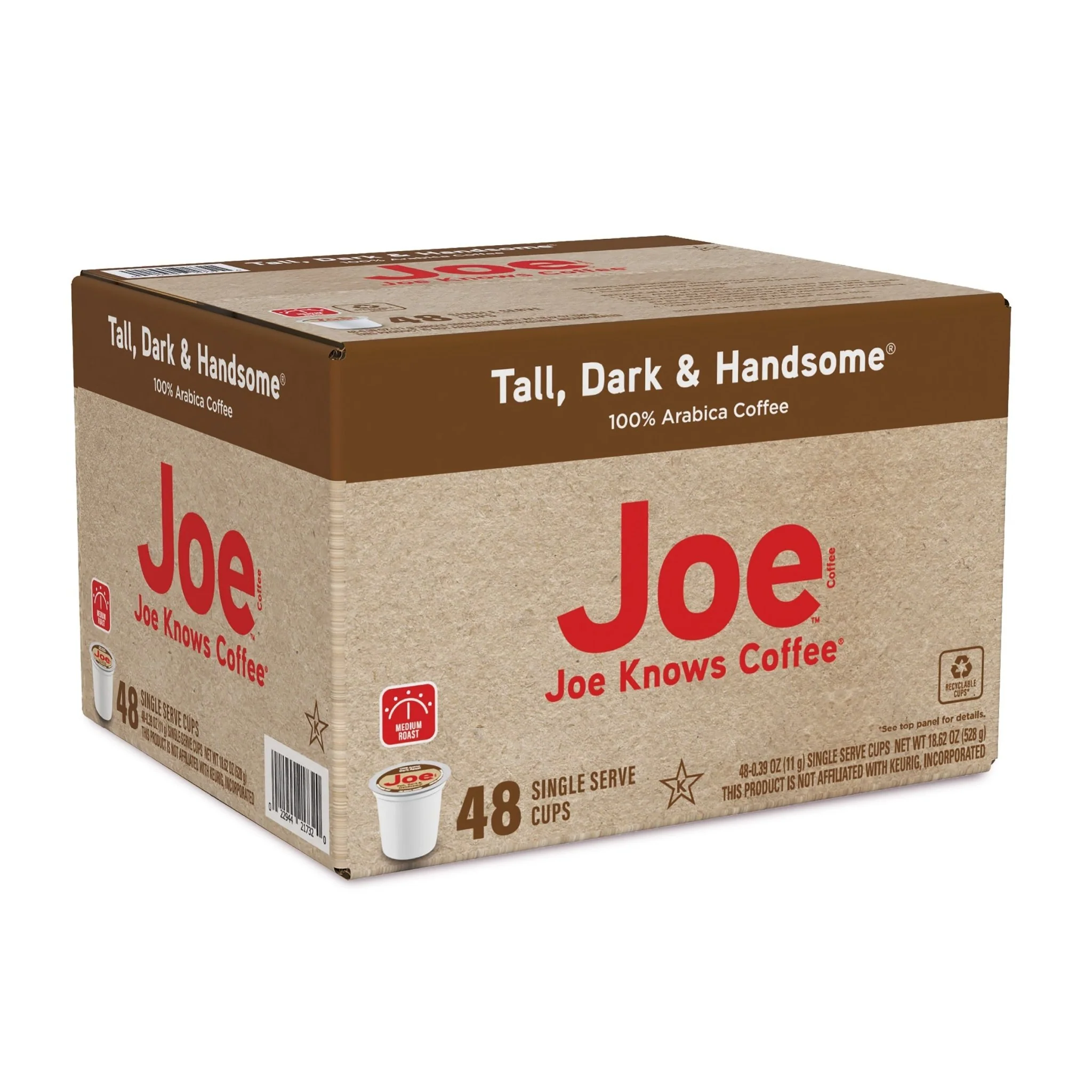 Joe Knows Coffee® Tall, Dark & Handsome® Single Serve Cups 48ct Carton - Image 2