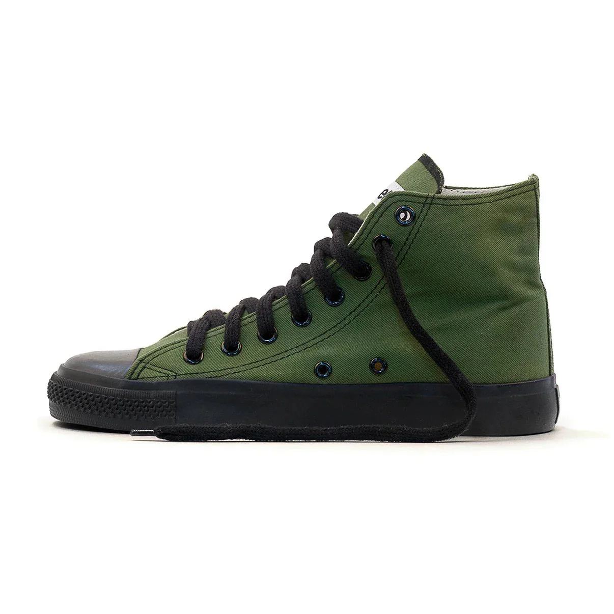 Kids High Top Sneakers, Olive & Black, CLEARANCE STOCK - Image 2