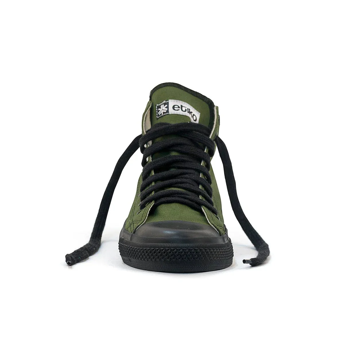 Kids High Top Sneakers, Olive & Black, CLEARANCE STOCK - Image 4