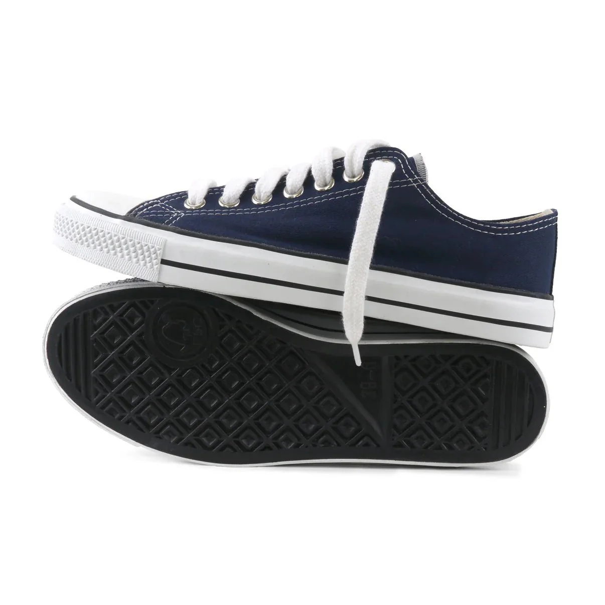 Kids Low Cut Sneakers, Blue & White CLEARANCE STOCK - Image 5