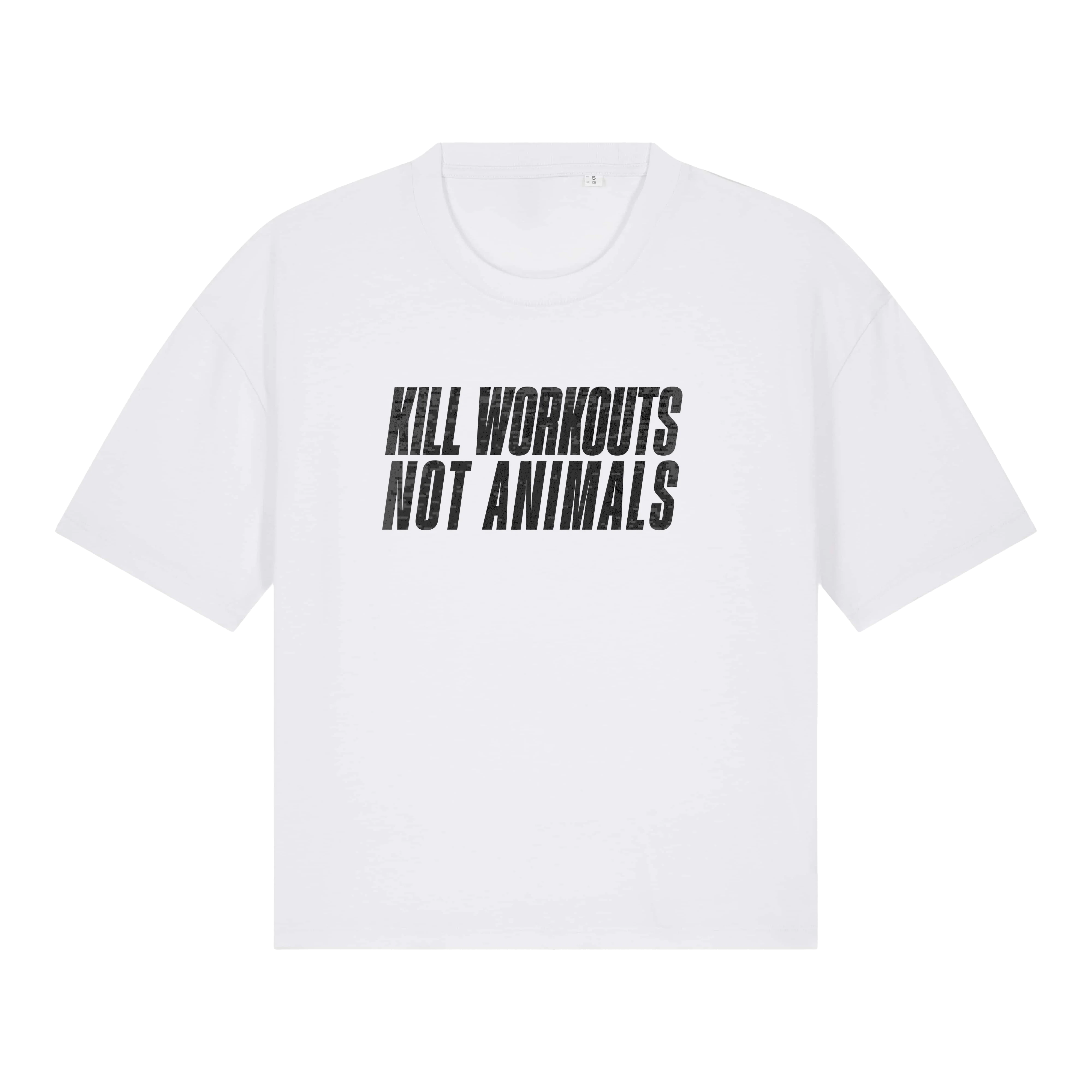 Kill Workouts Not Animals Women's Boxy T-Shirt - Image 3