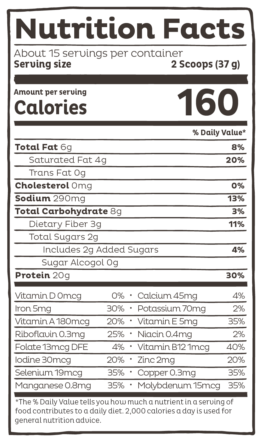 KOS Organic Plant Protein, Vanilla, 15 Servings - Image 2