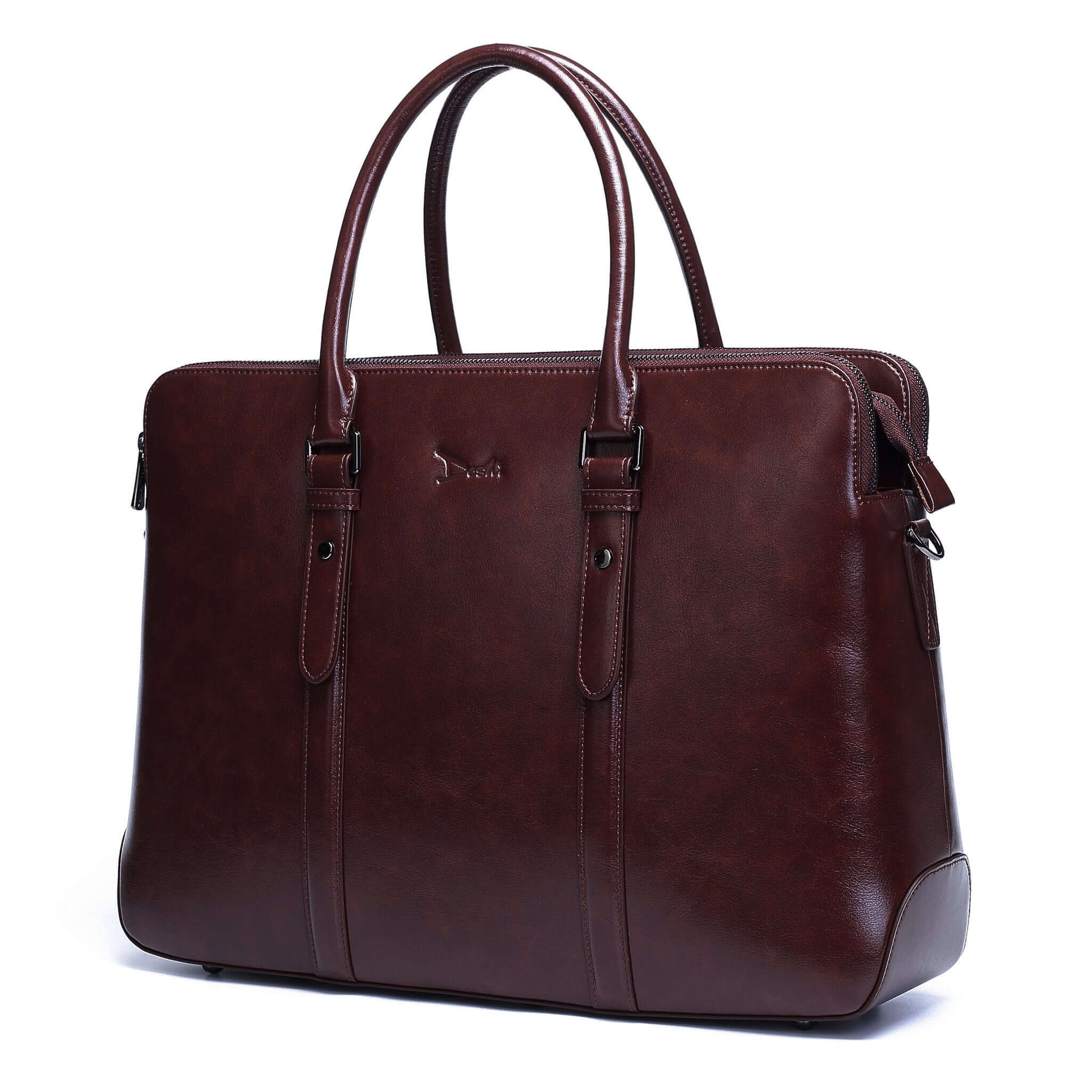 Large Classic Women's Vegan Briefcase 3 - Image 2