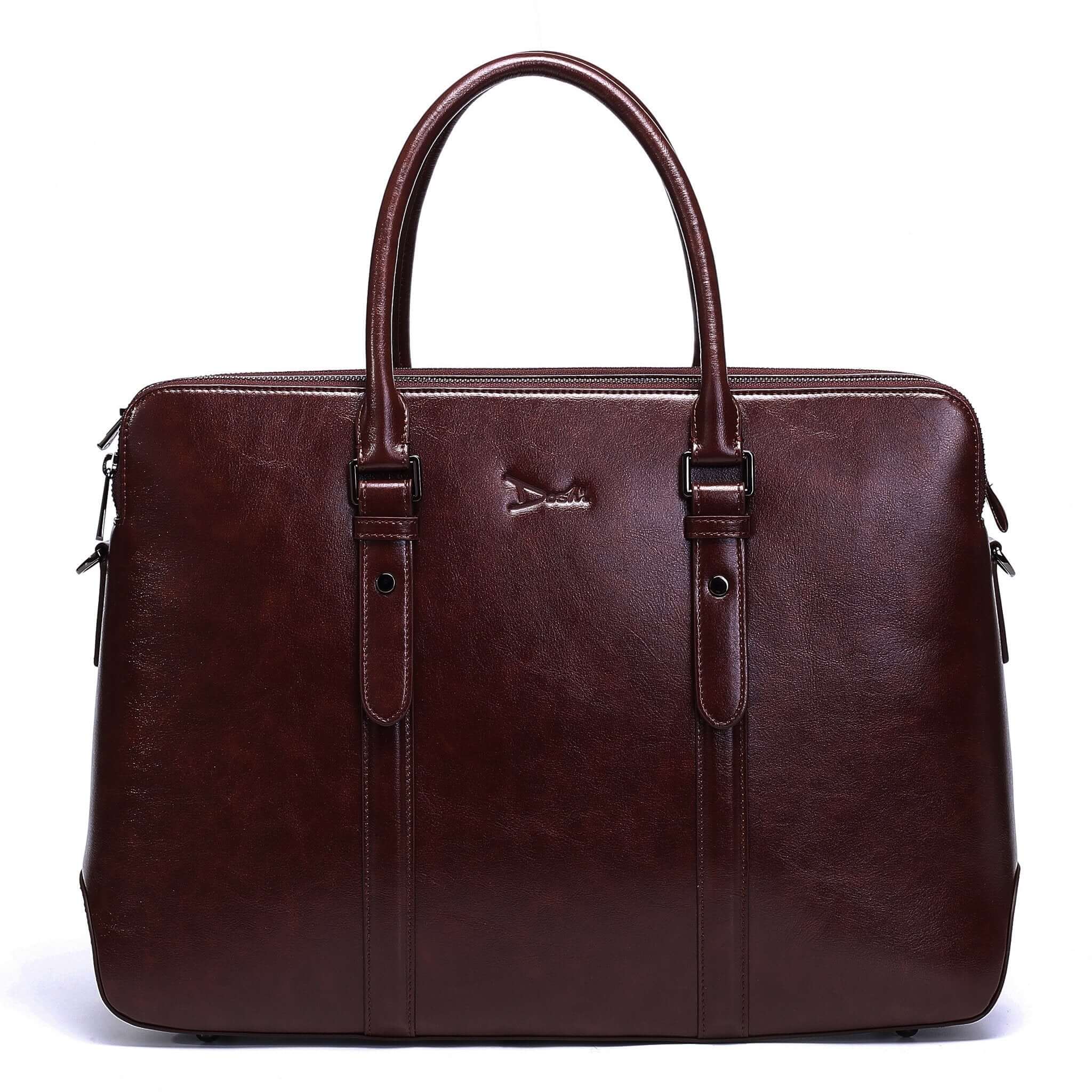 Large Classic Women's Vegan Briefcase 3 - Image 7