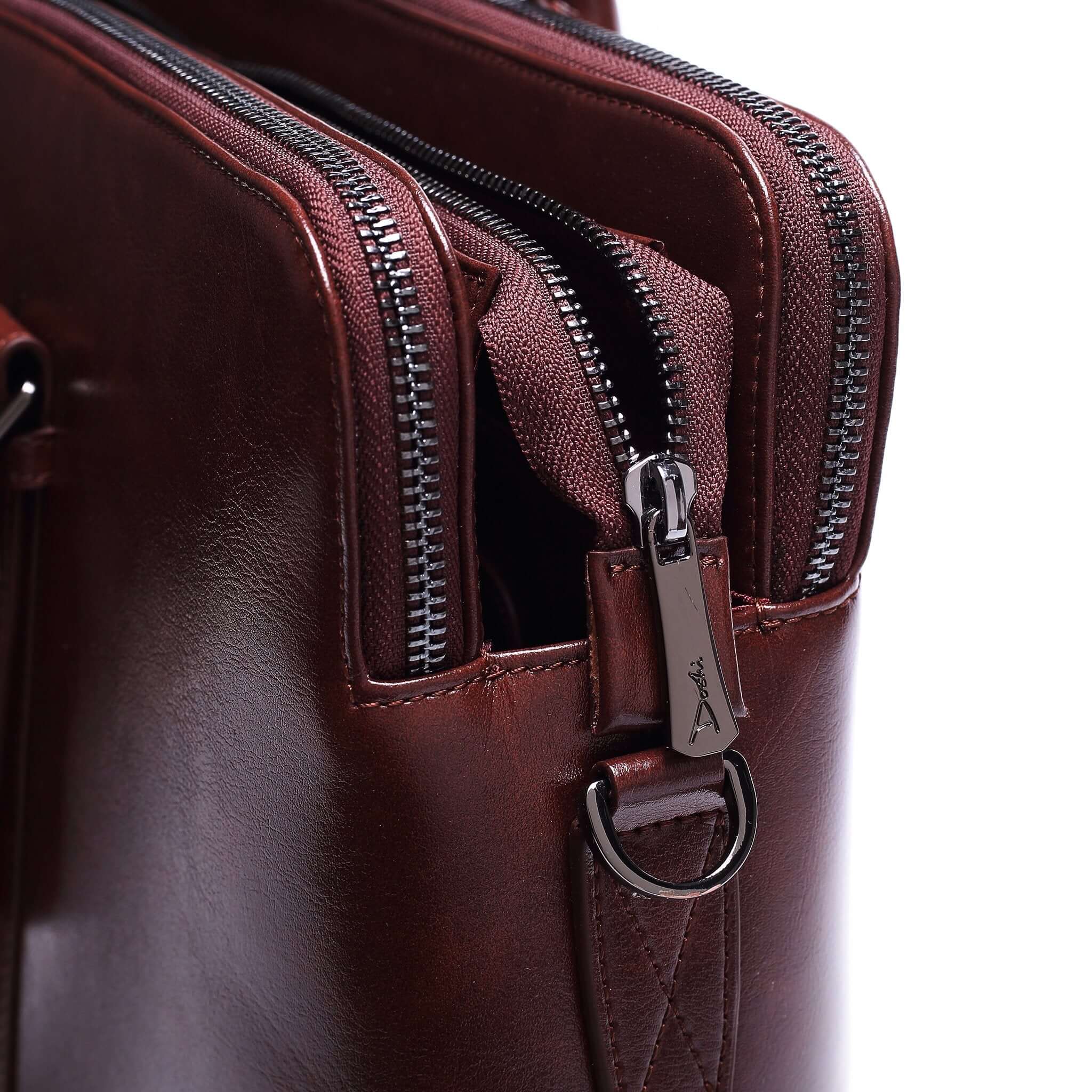 Large Classic Women's Vegan Briefcase 3 - Image 8