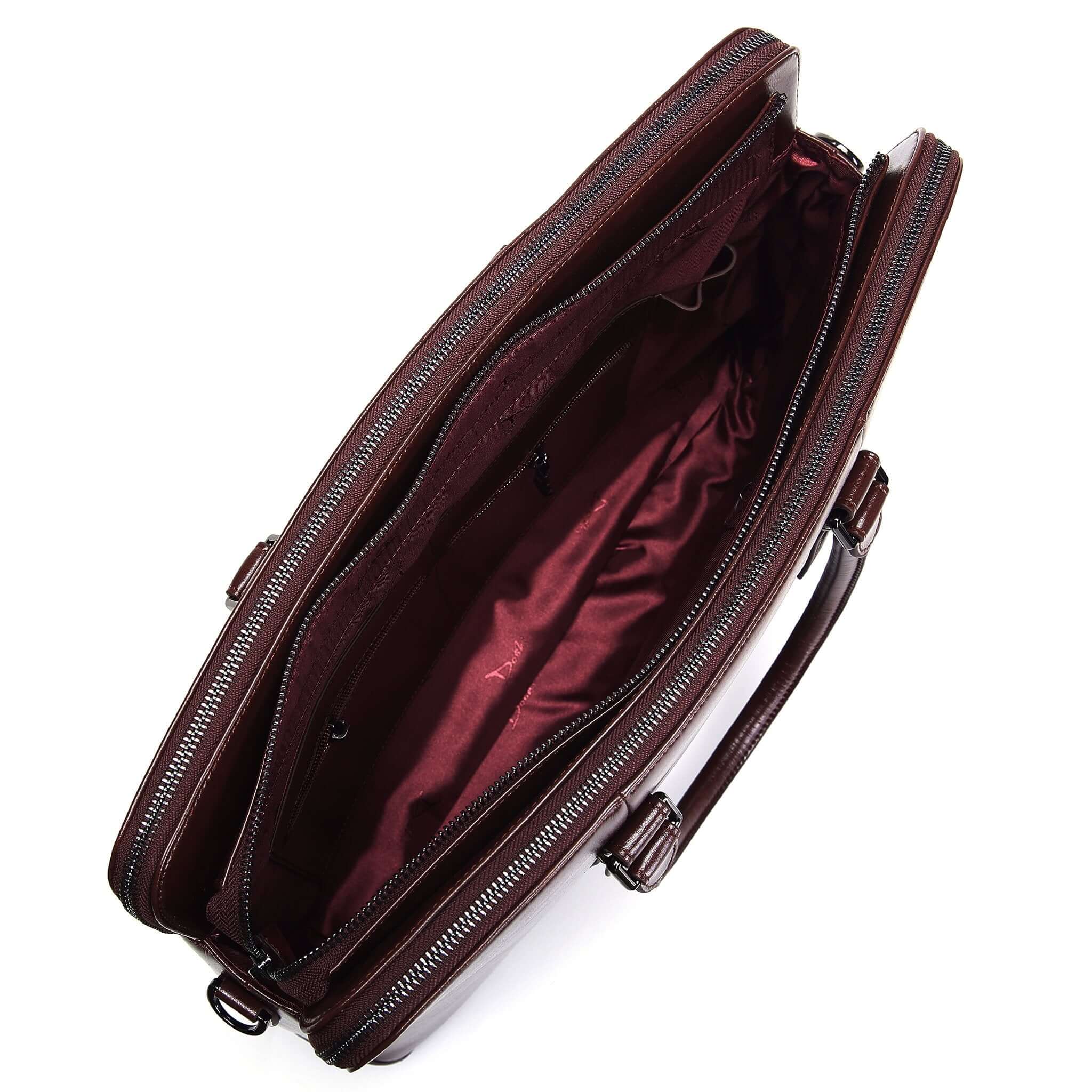 Large Classic Women's Vegan Briefcase 3 - Image 9