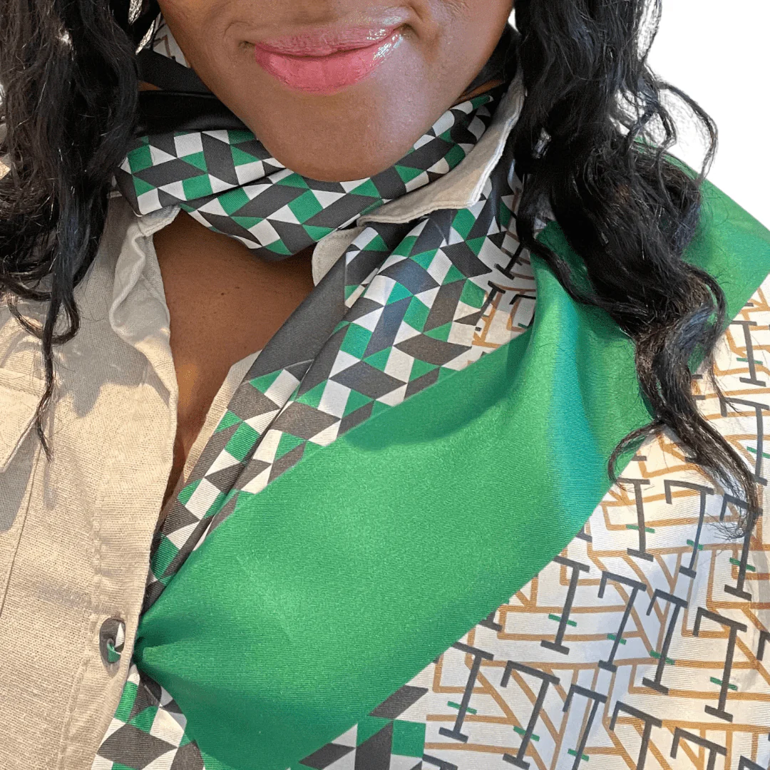 Lavāda 100% Silk Scarf (Square 35" x 35")