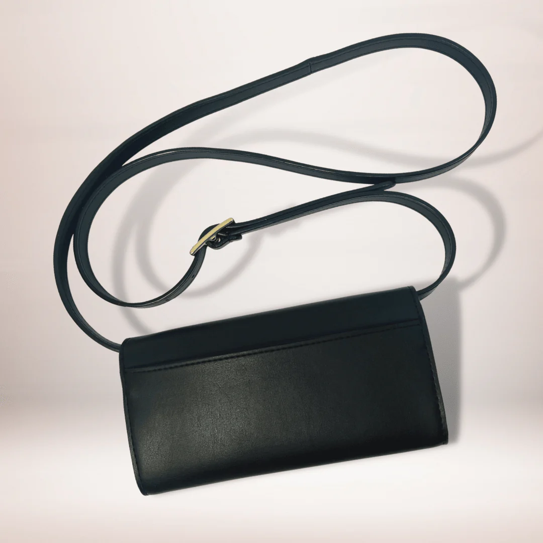 Lavāda Signature Crossbody Wallet Clutch in Black - Image 4