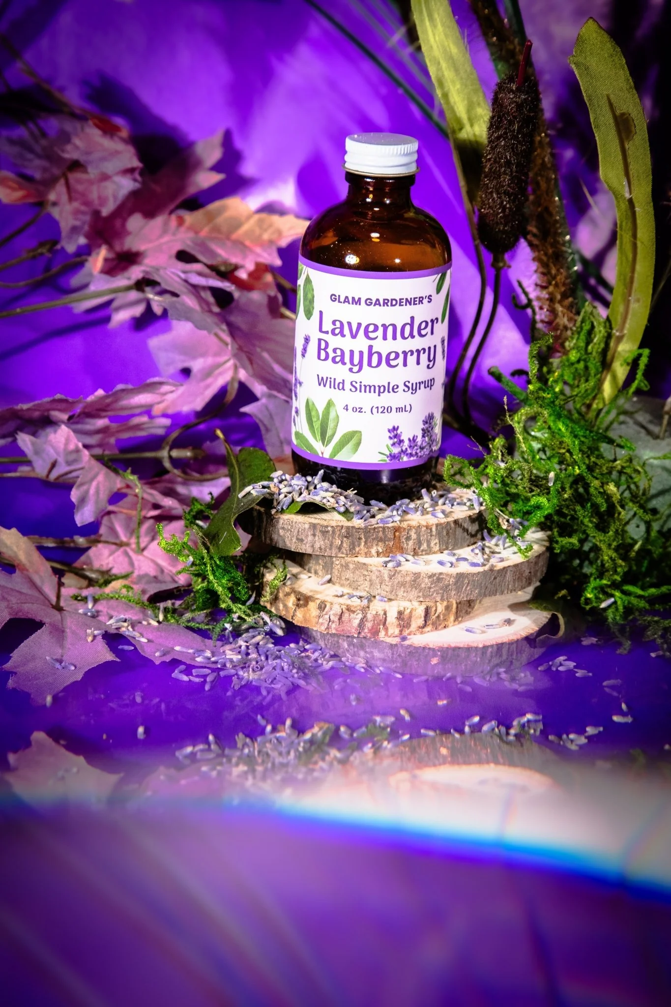 LAVENDER BAYBERRY • Wild Simple Syrup: a wildcrafted & organic liquid sweetener - Image 5