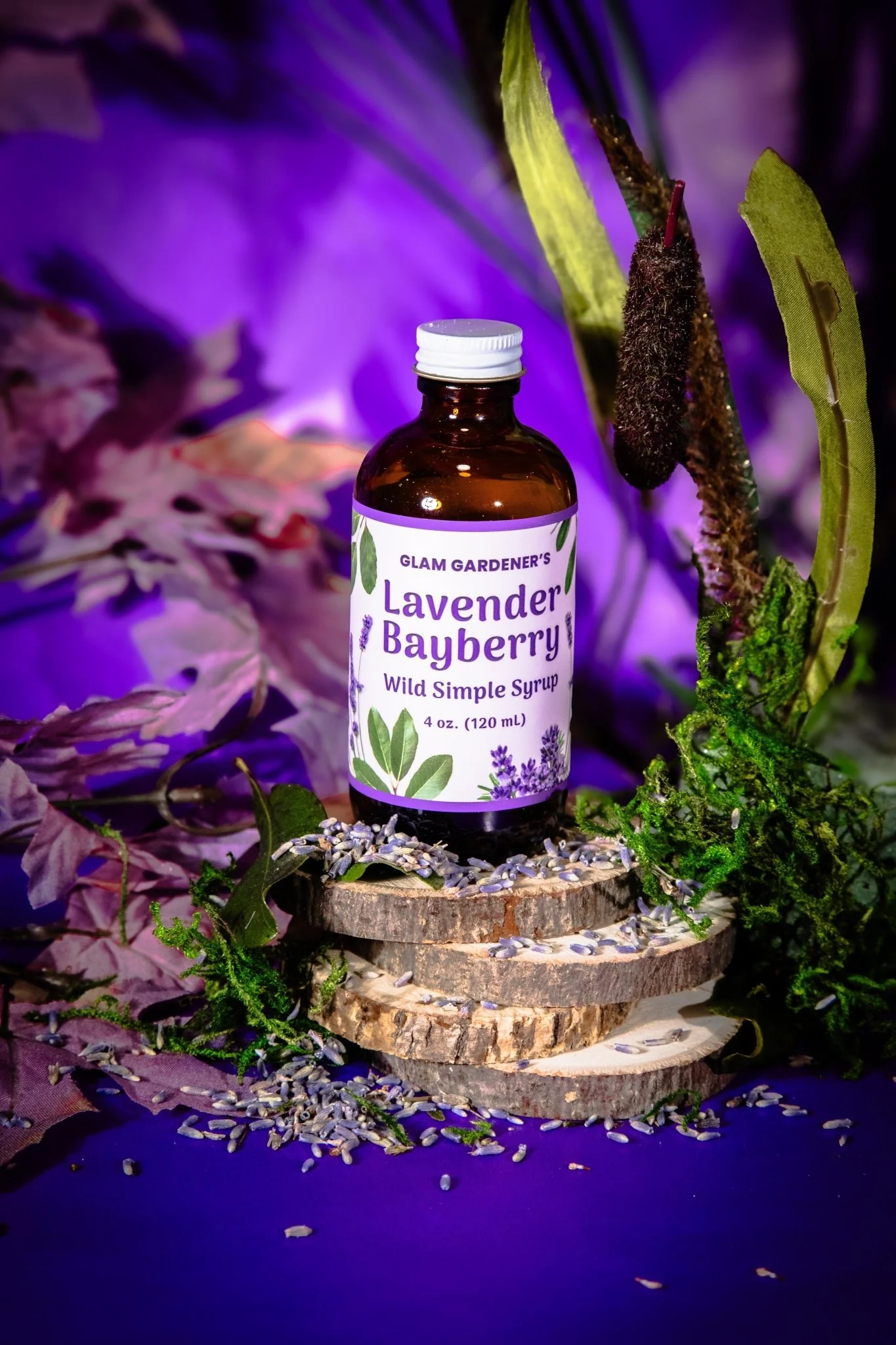 LAVENDER BAYBERRY • Wild Simple Syrup: a wildcrafted & organic liquid sweetener - Image 6
