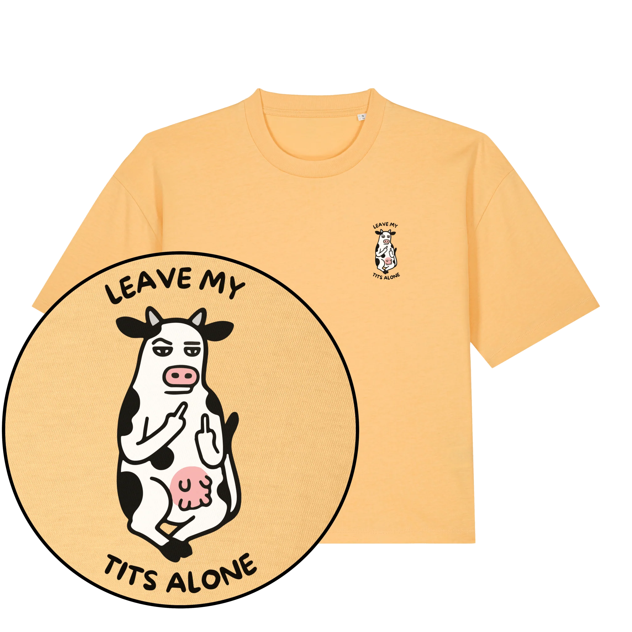 Leave My Tits Alone Women's Boxy T-Shirt - Image 6