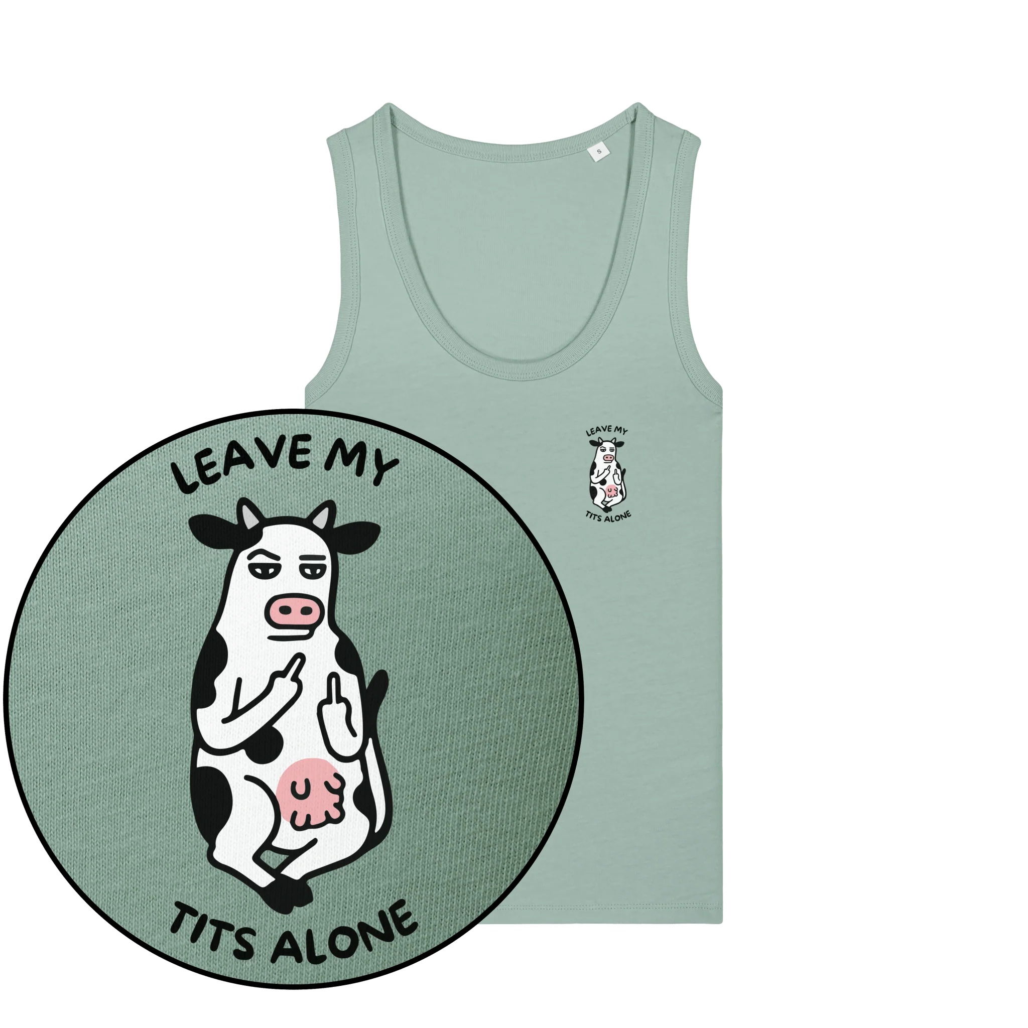 Leave My Tits Alone Women's Tank Top - Image 3