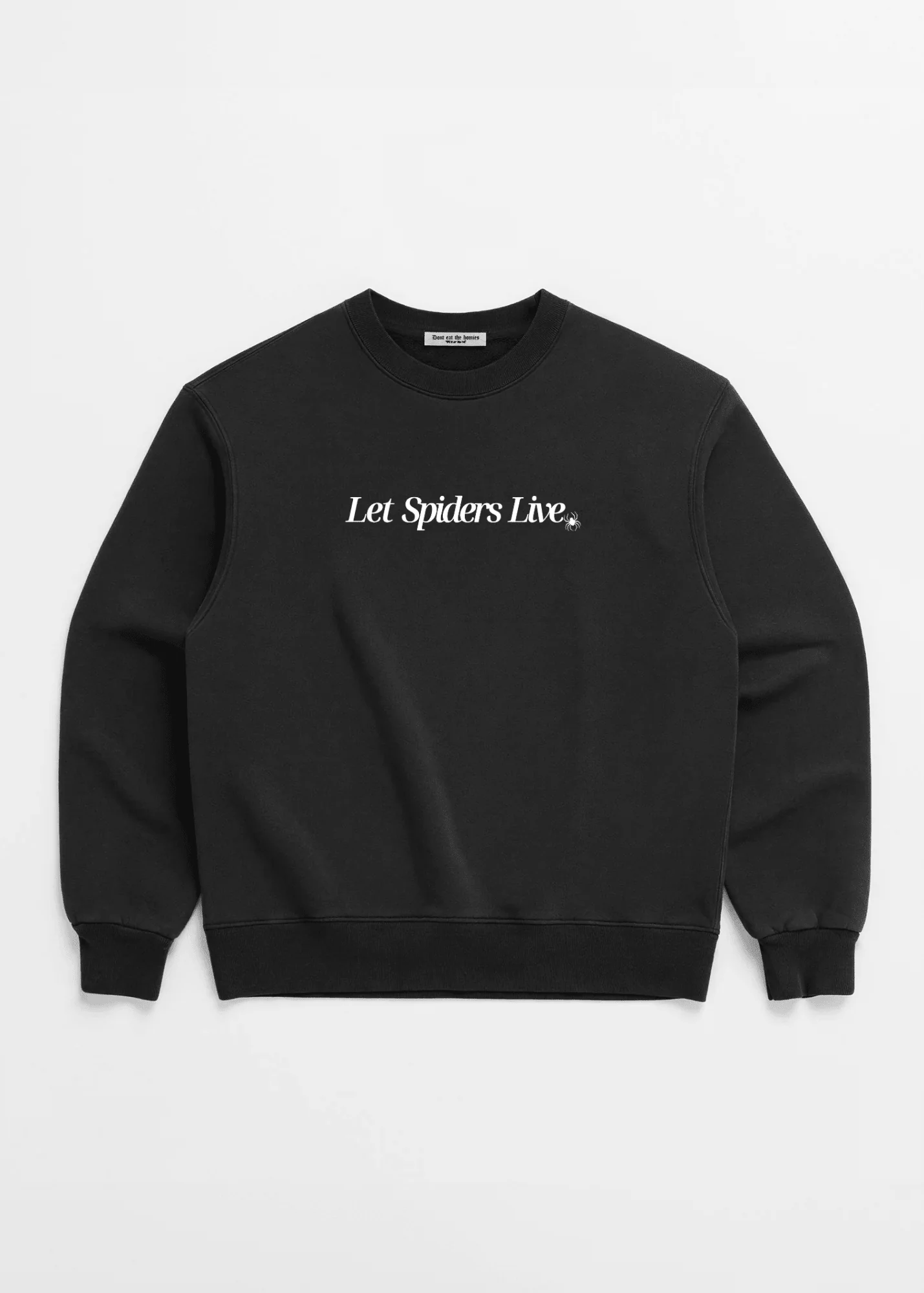 LET SPIDERS LIVE CREWNECK
