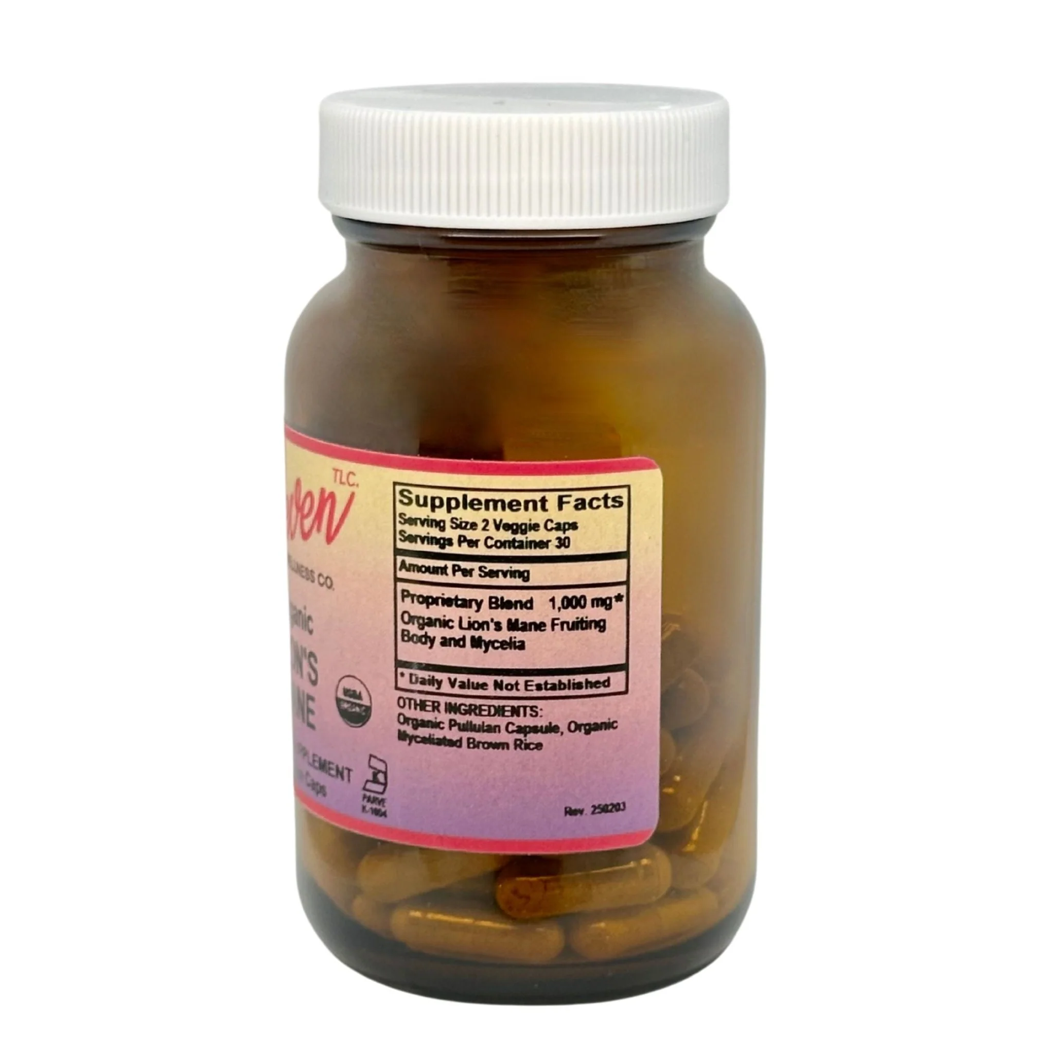 Lion's Mane Organic Mushroom Capsules | 60 Capsules - Image 5