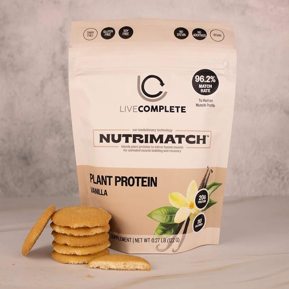 NutriMatch™ Vanilla Plant Protein Powder with 96% Match Rate | 10 Serving Bag