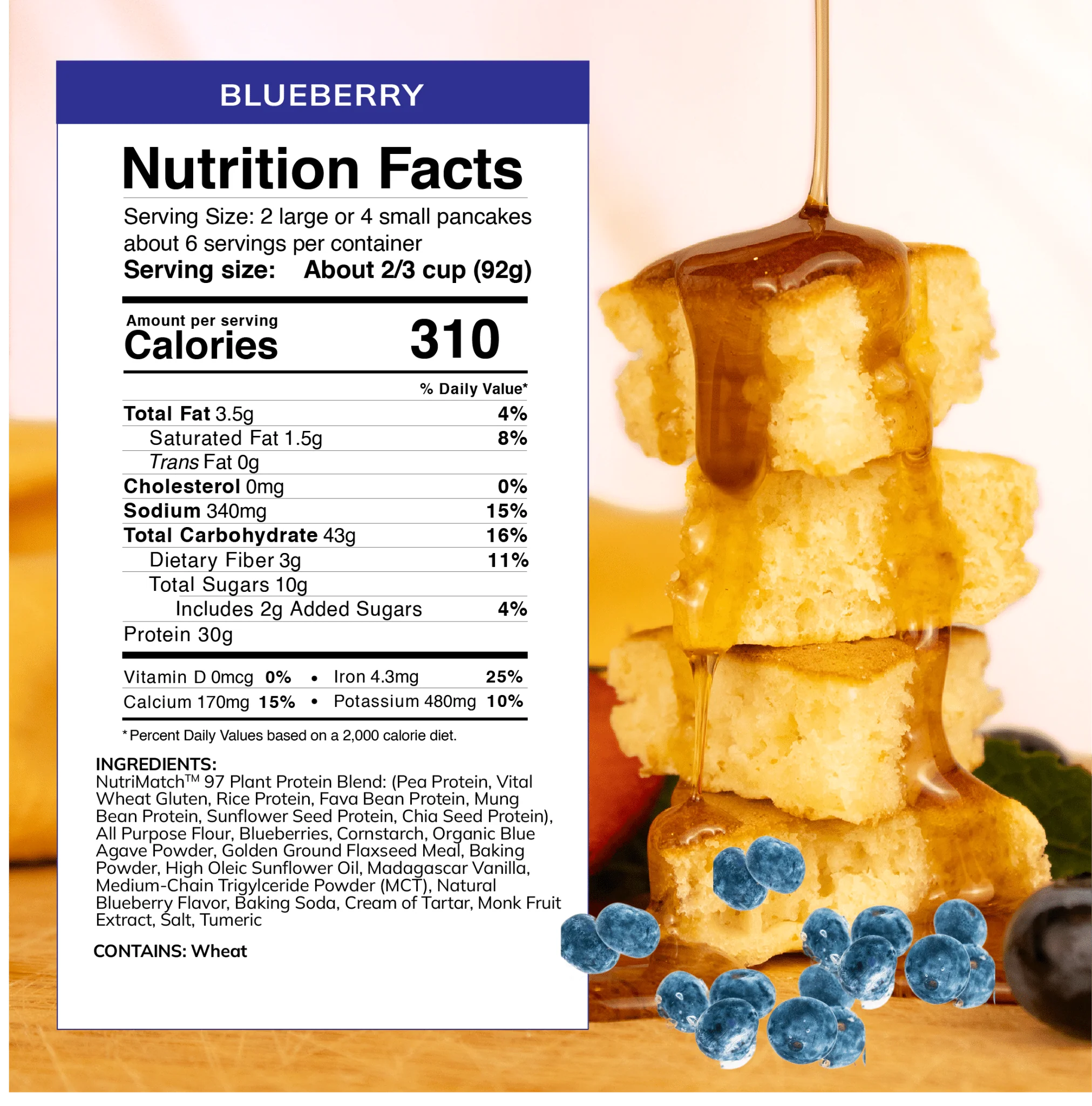 LiveComplete Pancake & Waffle Mix - Performance Blend - Blueberry - Image 8