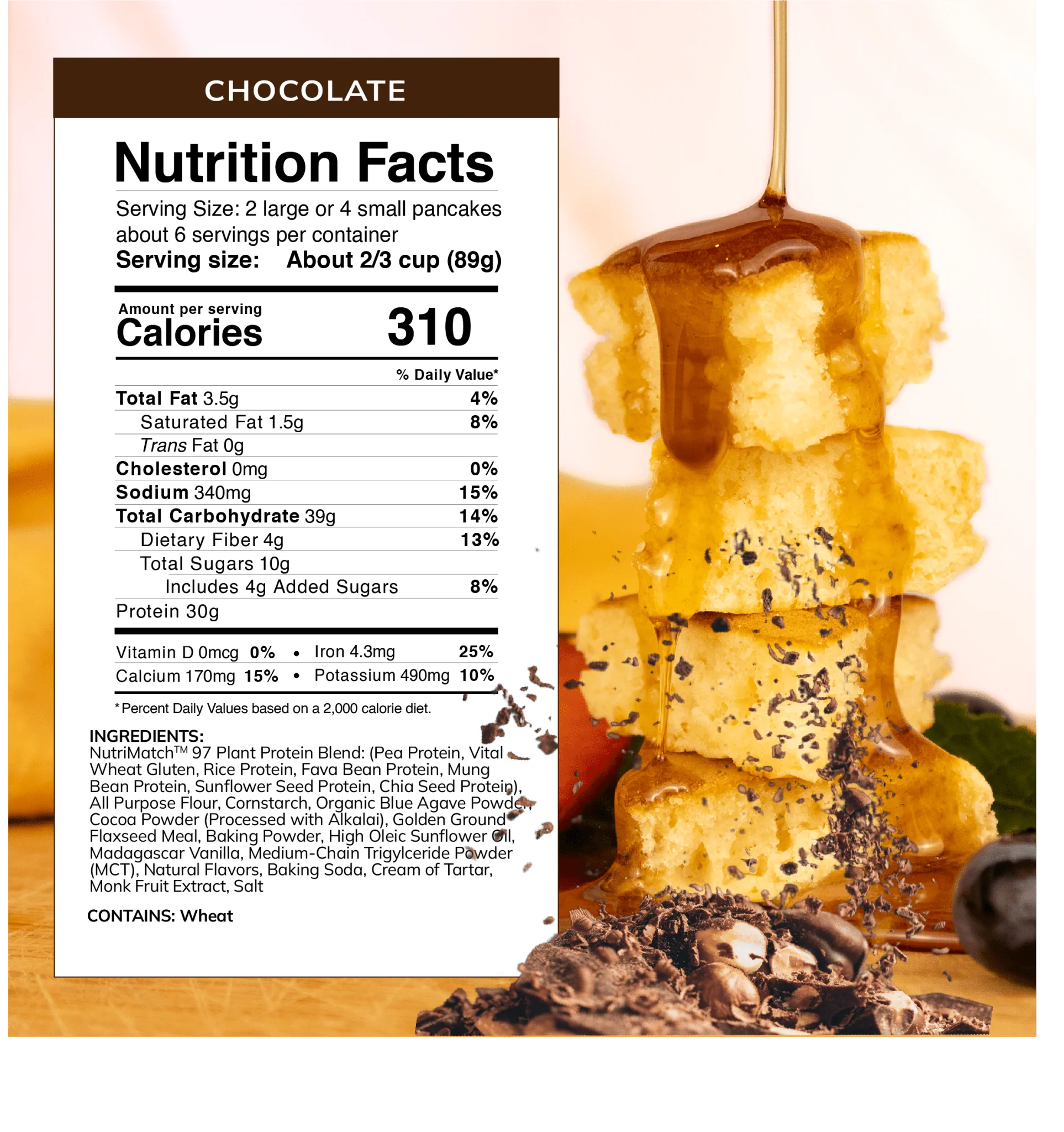 LiveComplete Pancake & Waffle Mix - Performance Blend - Chocolate - Image 8