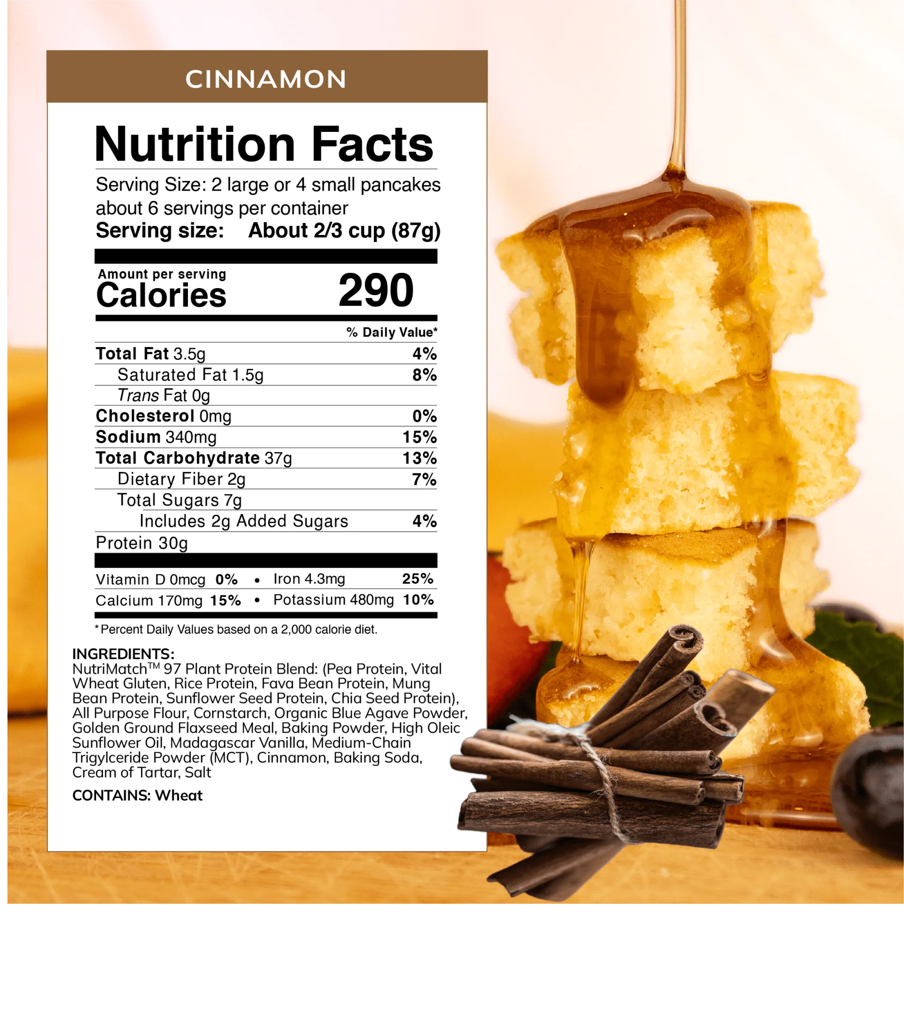 LiveComplete Pancake & Waffle Mix - Performance Blend - Cinnamon - Image 8