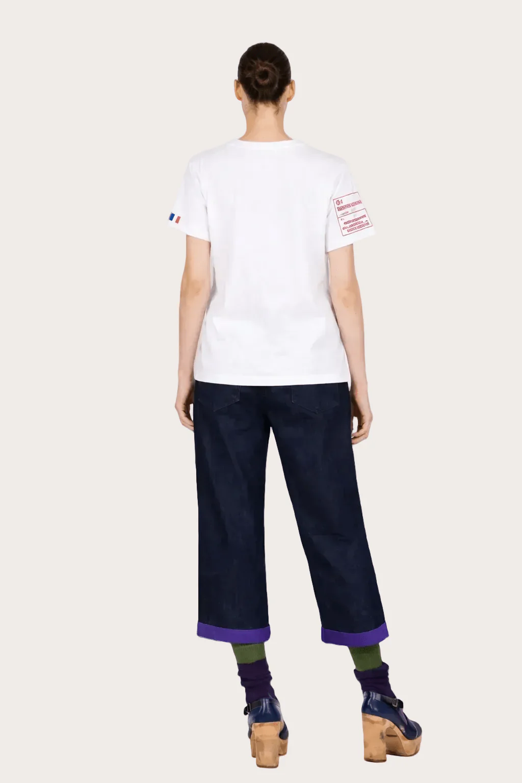 LO NEEL T-shirt Vague Blanc - Image 3