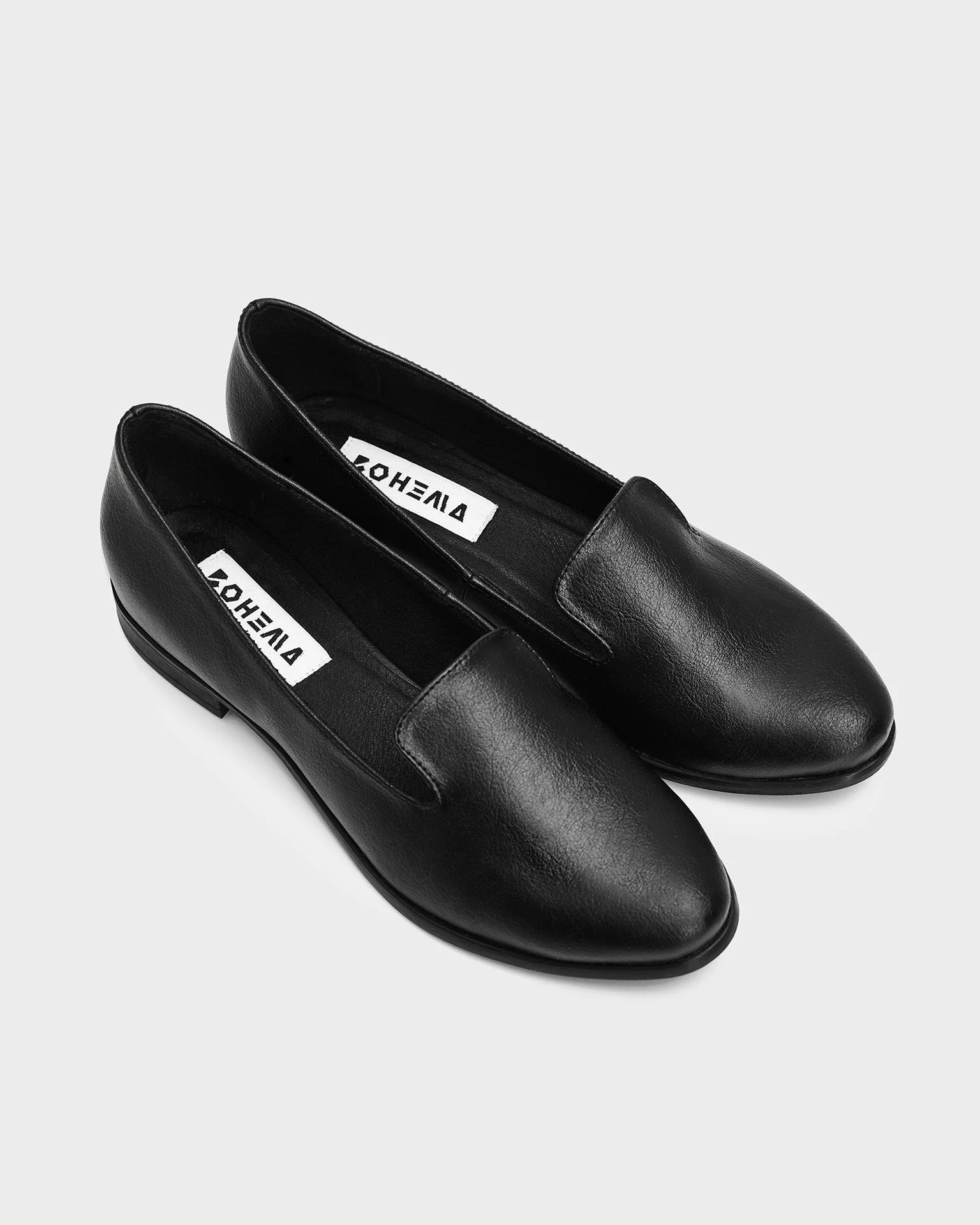 Lords Black Loafers made of grape leather Vegea - Image 3
