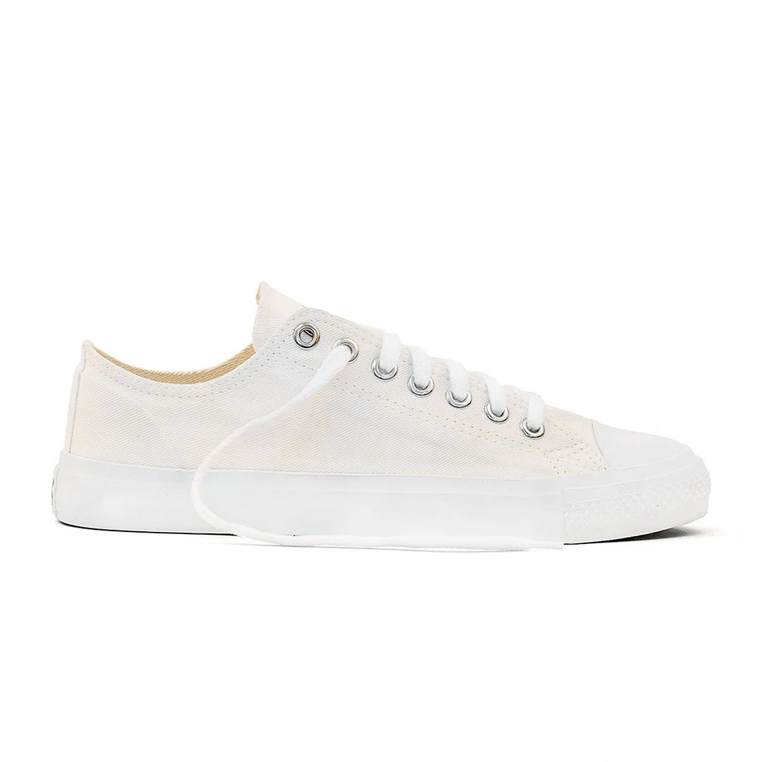 Low Cut Sneakers, All White
