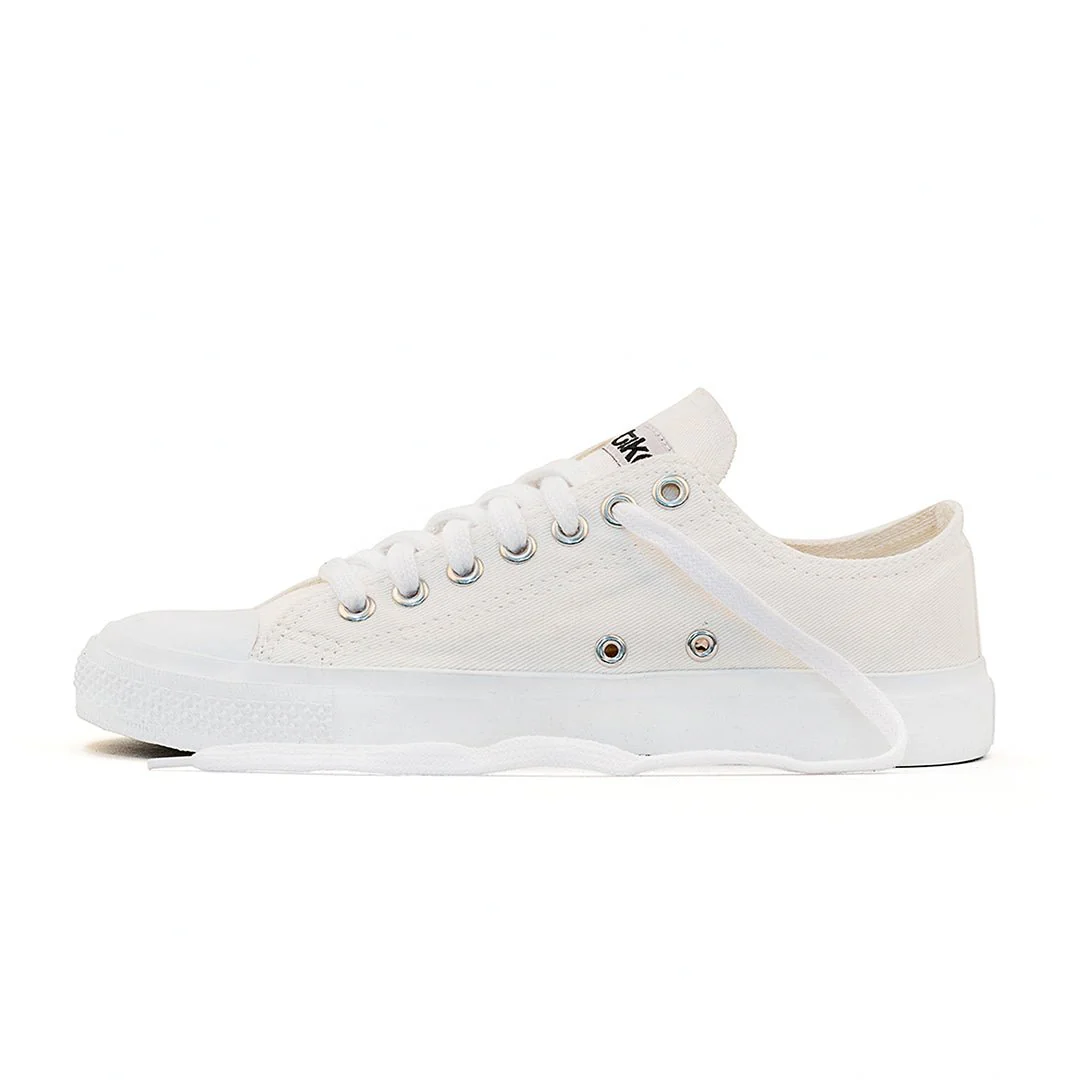 Low Cut Sneakers, All White CLEARANCE STOCK - Image 2