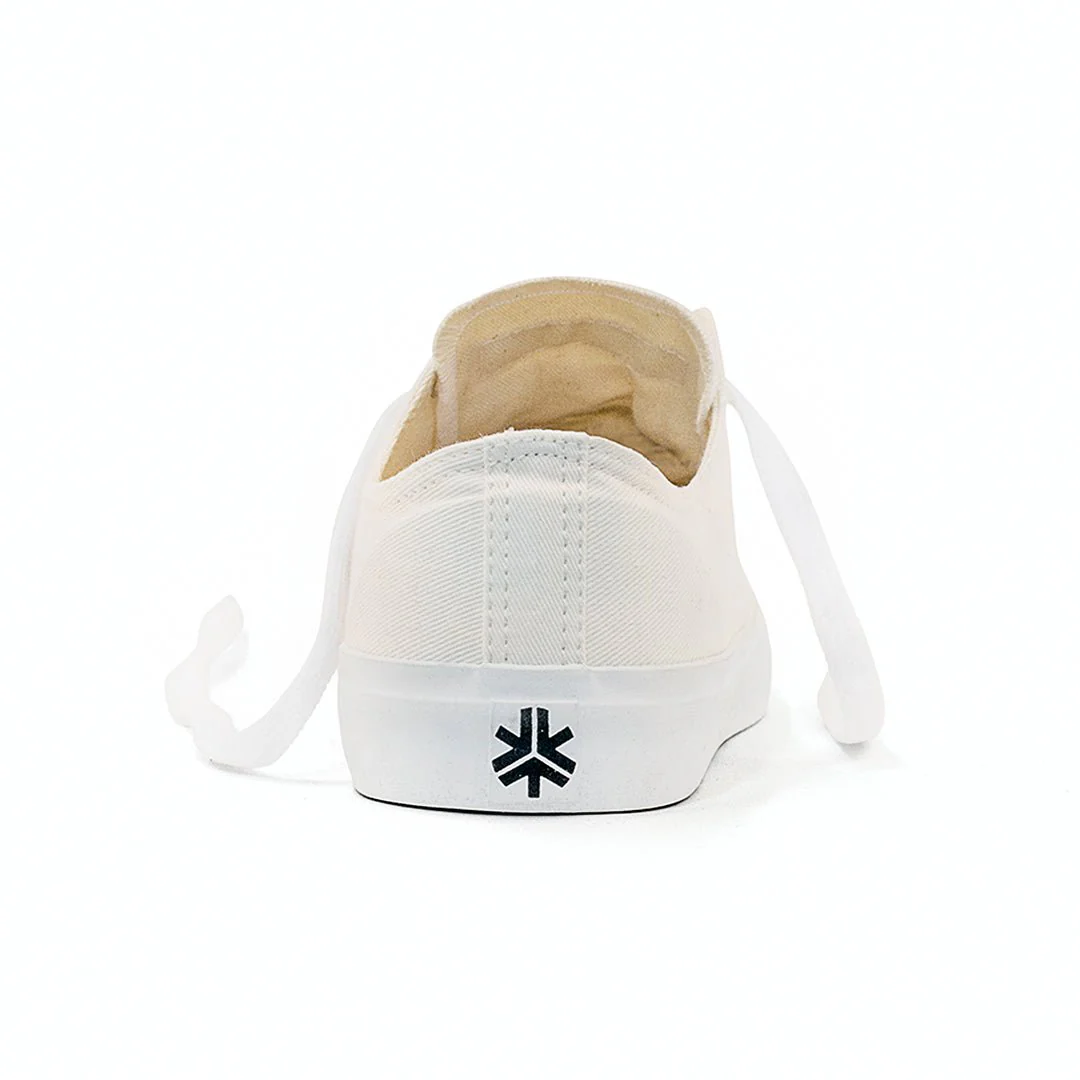 Low Cut Sneakers, All White CLEARANCE STOCK - Image 4