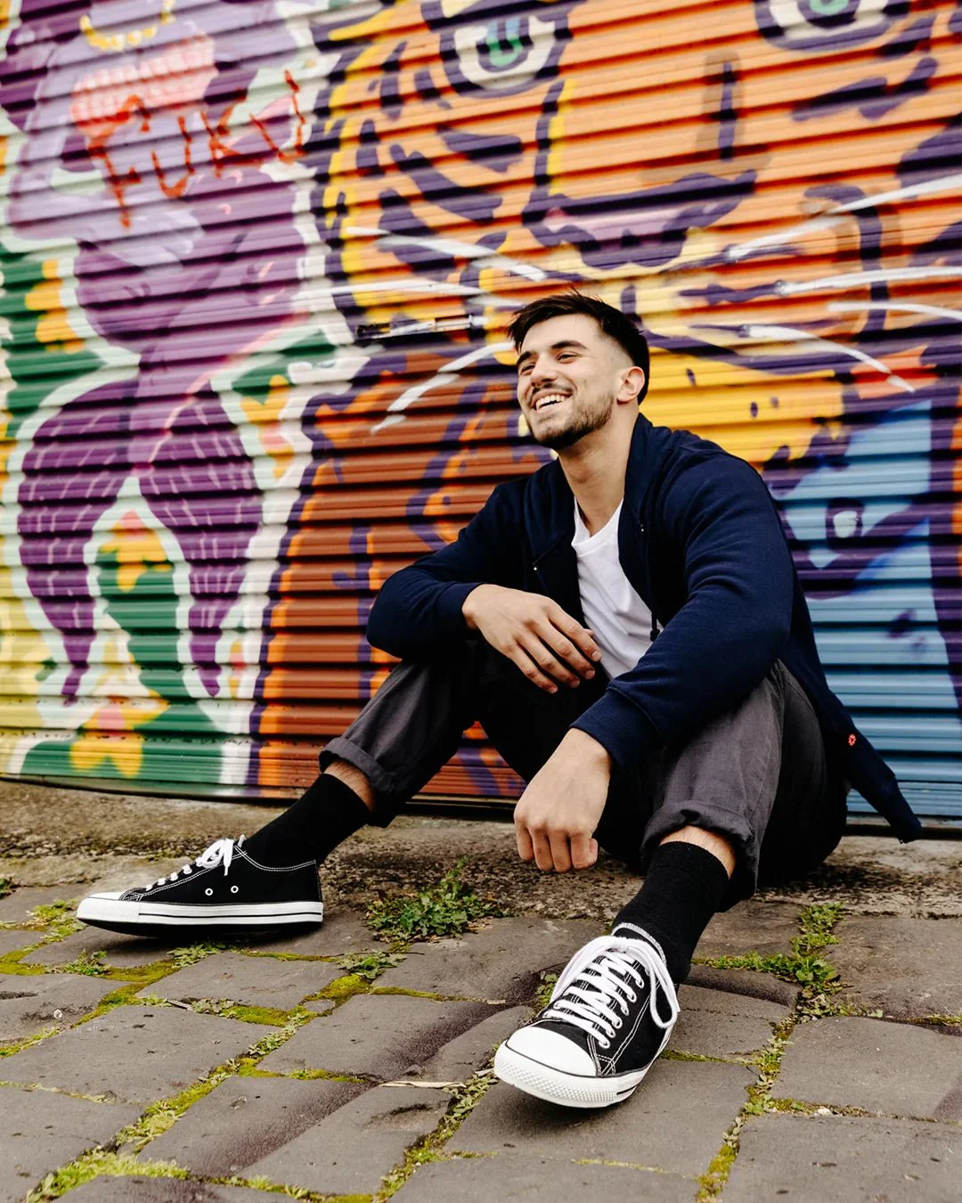 Low Cut Sneakers, Black & White - Image 3